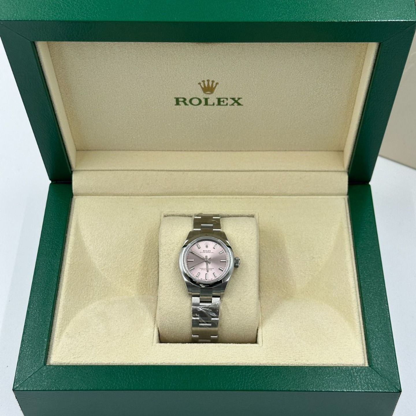 Rolex Oyster Perpetual 28 276200 (2024) - Pink dial 28 mm Steel case (4/8)