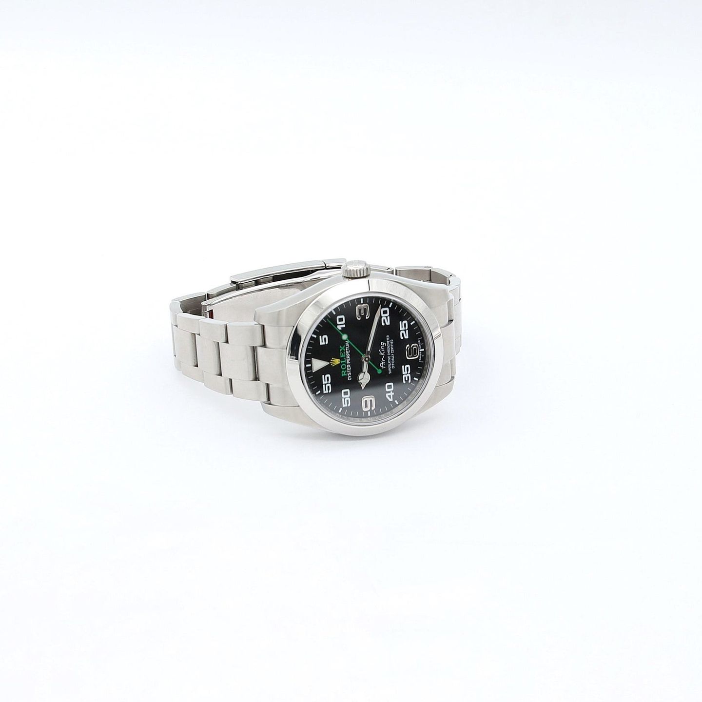 Rolex Air-King 116900 (Unknown (random serial)) - Black dial 40 mm Steel case (8/8)