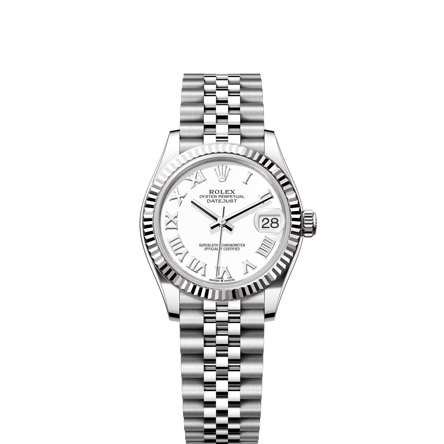 Rolex Datejust 31 278274 (2024) - Wit wijzerplaat 31mm Staal (1/8)