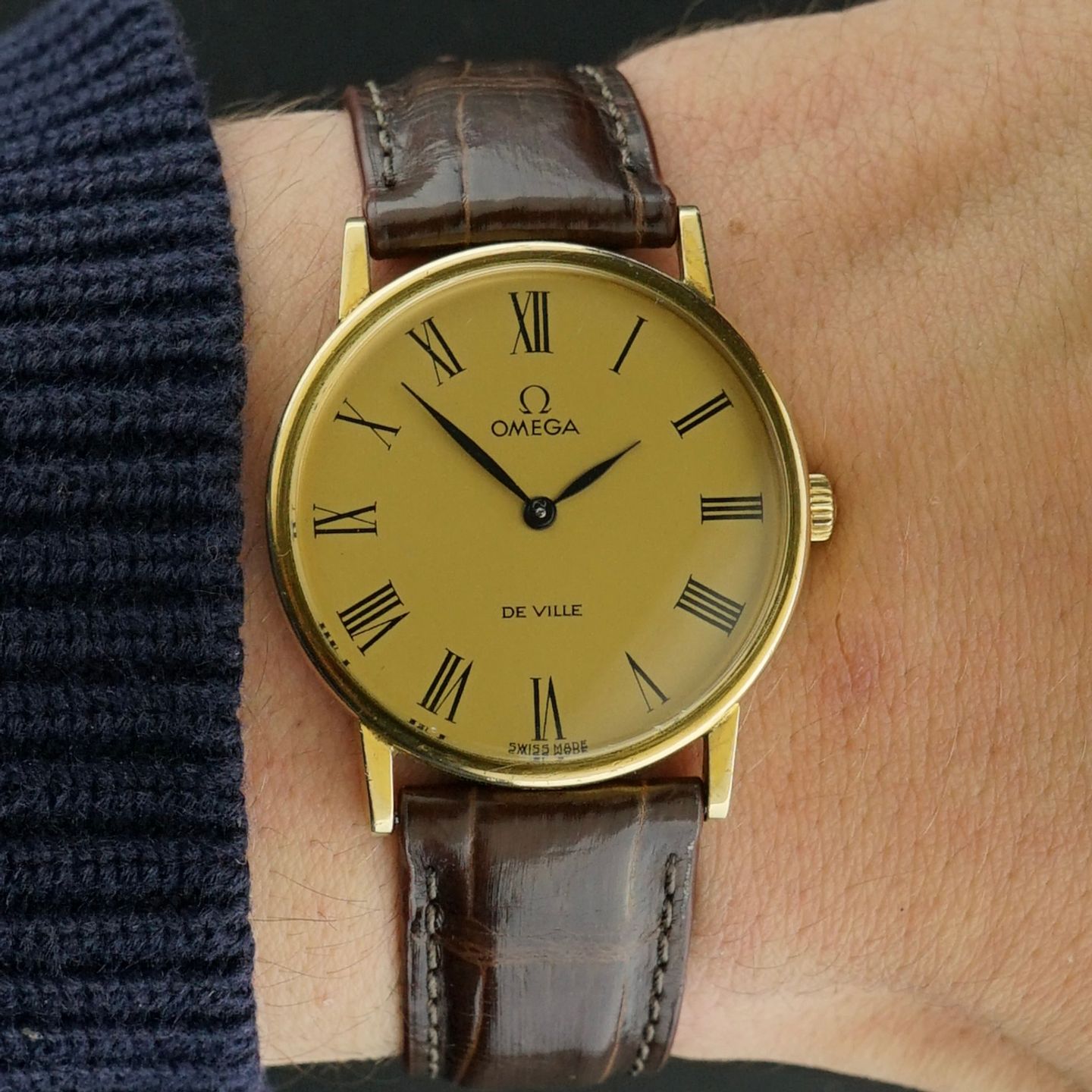 Omega De Ville 111.140 (1975) - Goud wijzerplaat 32mm Goud/Staal (2/8)