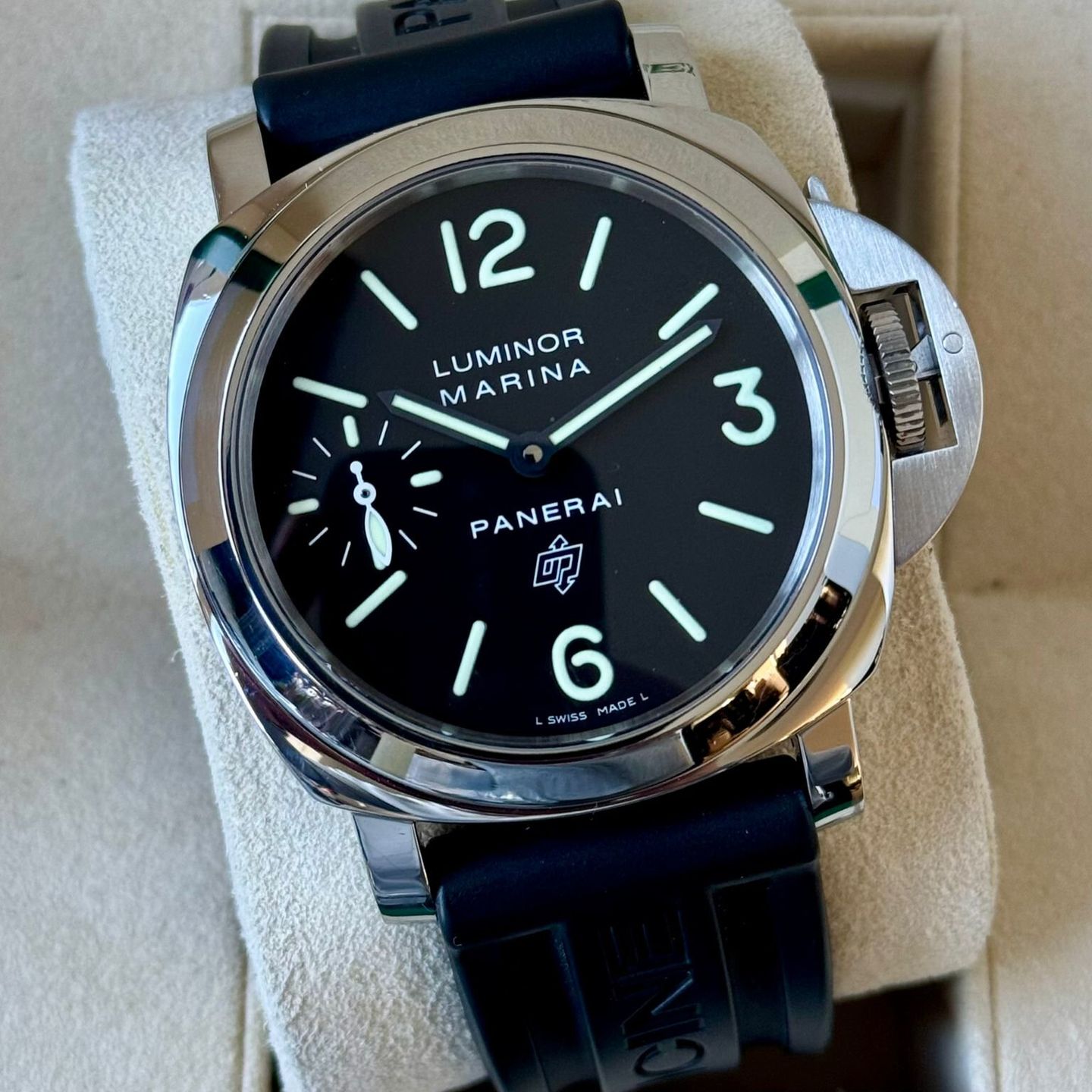 Panerai Luminor Marina PAM00005 (2011) - Zwart wijzerplaat 44mm Staal (1/7)