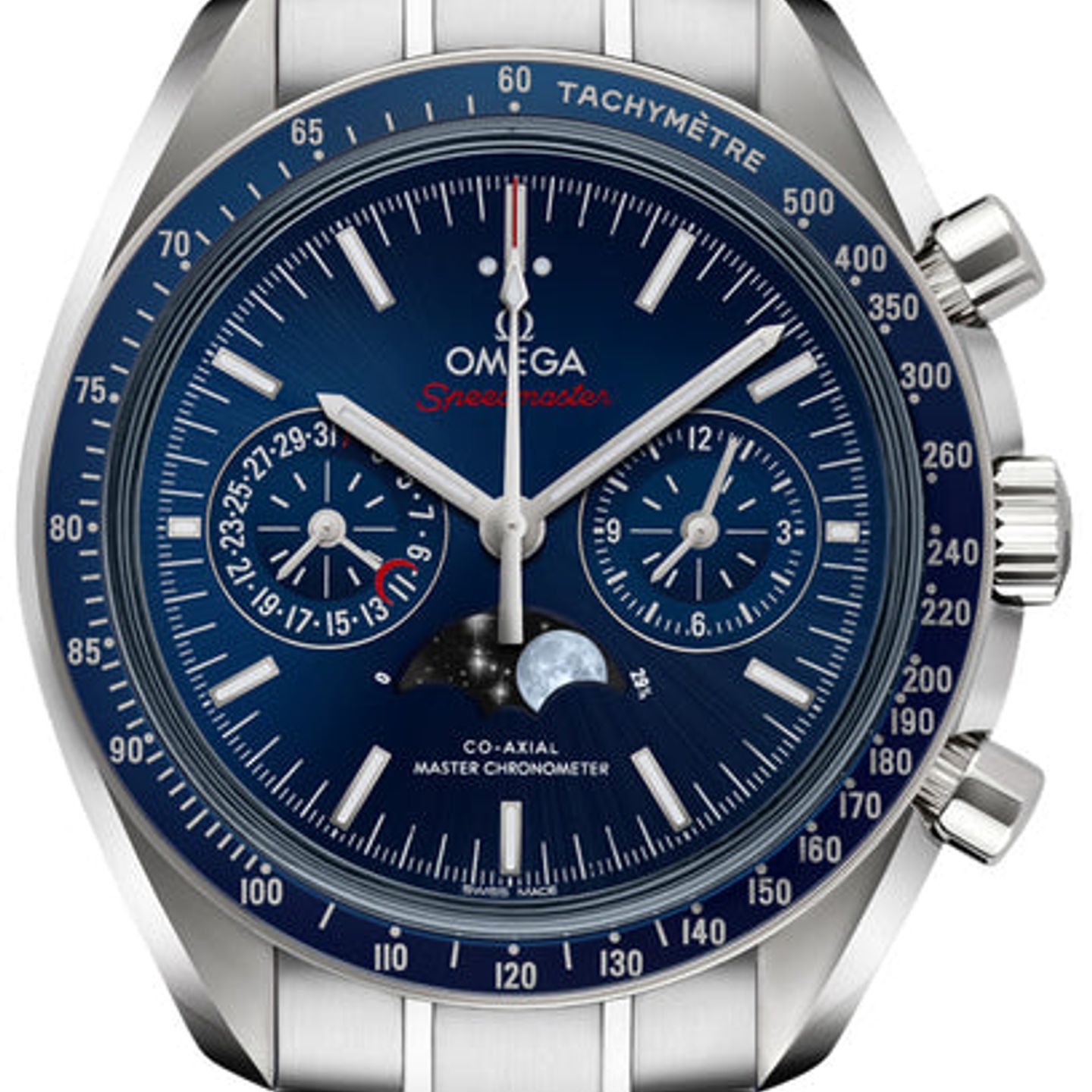 Omega Speedmaster Moonphase 304.33.44.52.03.001 (2026) - Blue dial 44 mm Steel case (1/1)