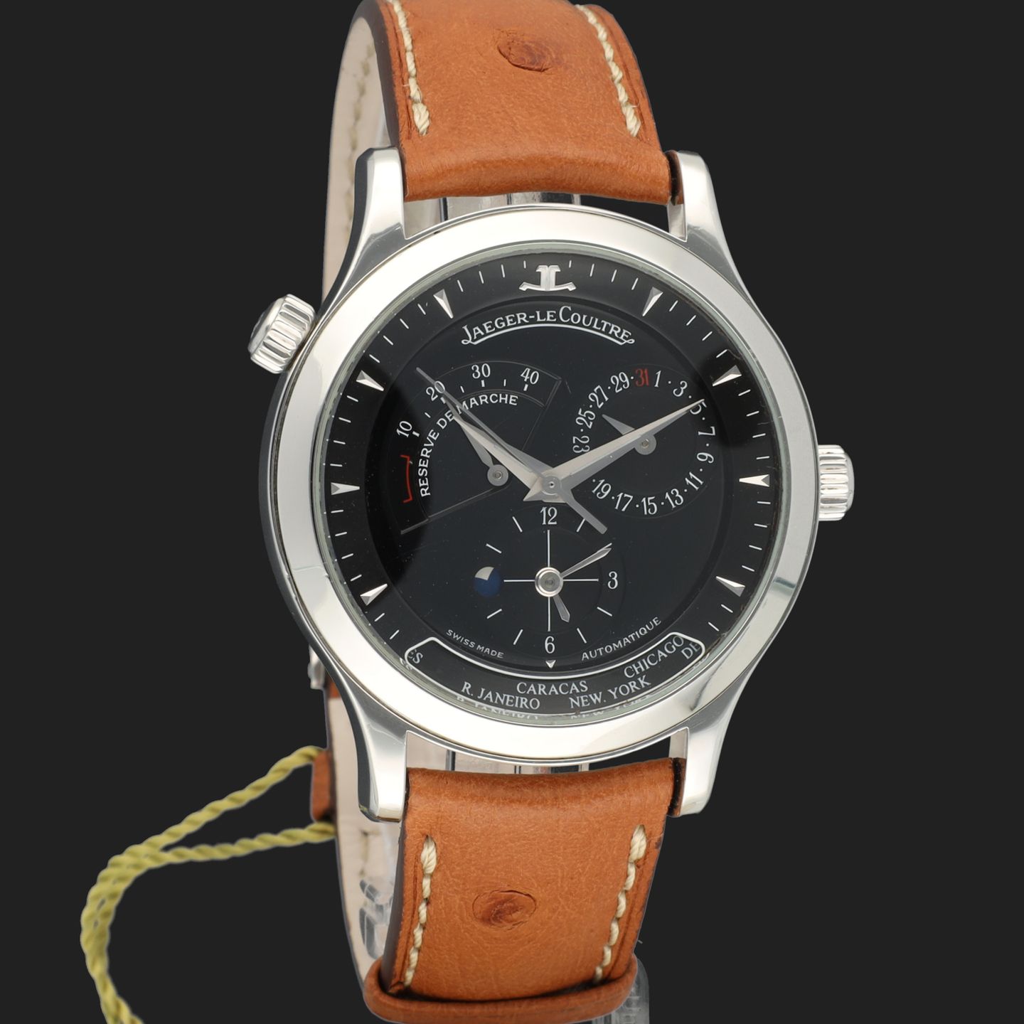 Jaeger-LeCoultre Master Geographic 142.8.92 (Unknown (random serial)) - White dial 38 mm Steel case (4/8)