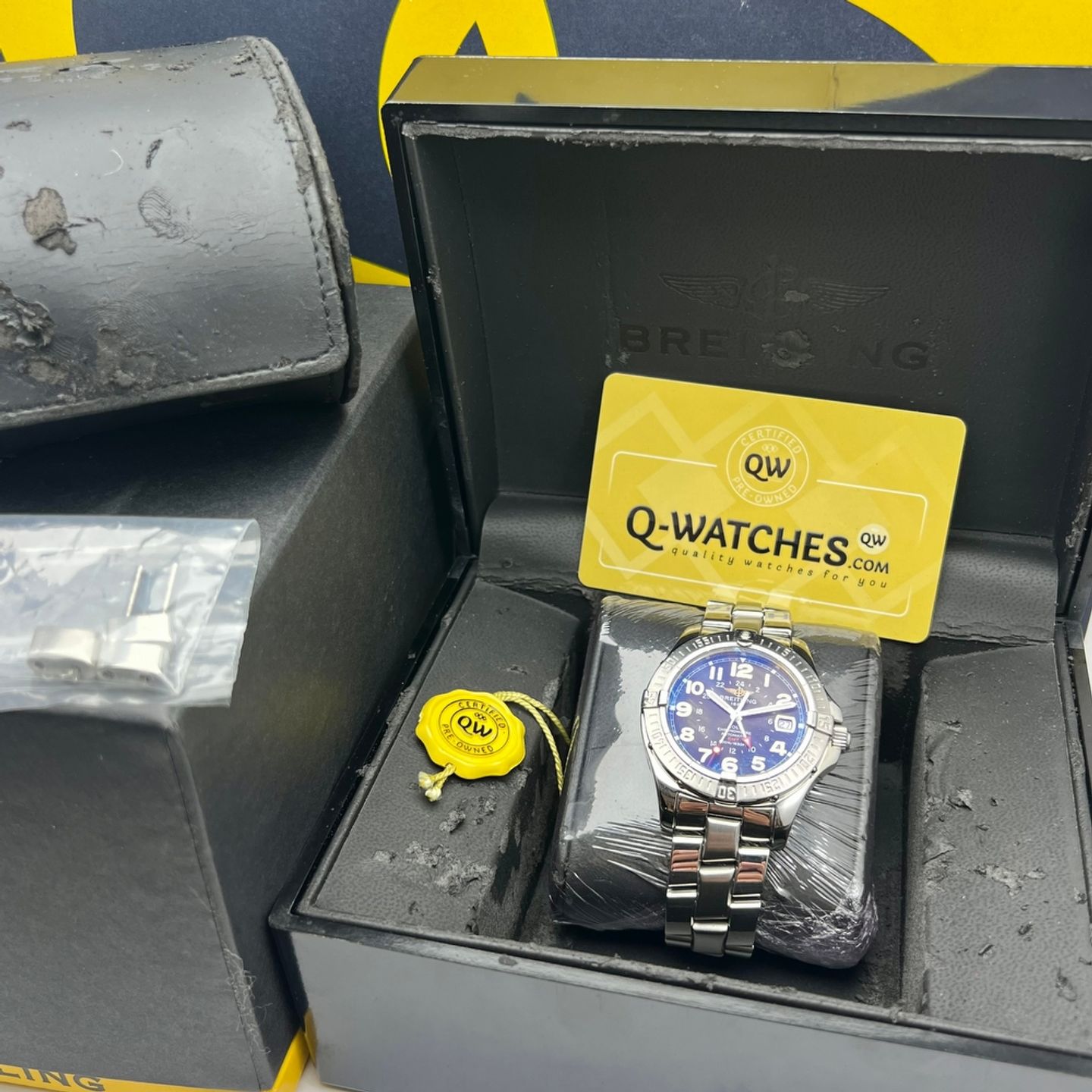 Breitling Colt GMT A32350 (2005) - Black dial 41 mm Steel case (9/10)