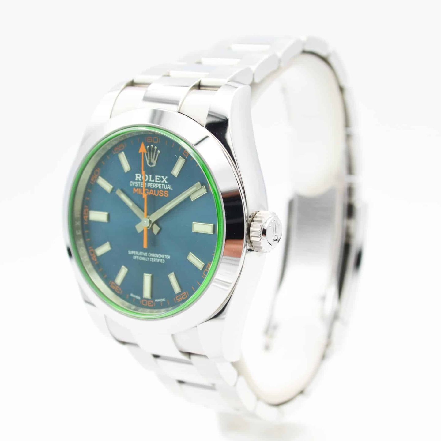 Rolex Milgauss 116400GV (2021) - Blauw wijzerplaat 40mm Staal (2/7)