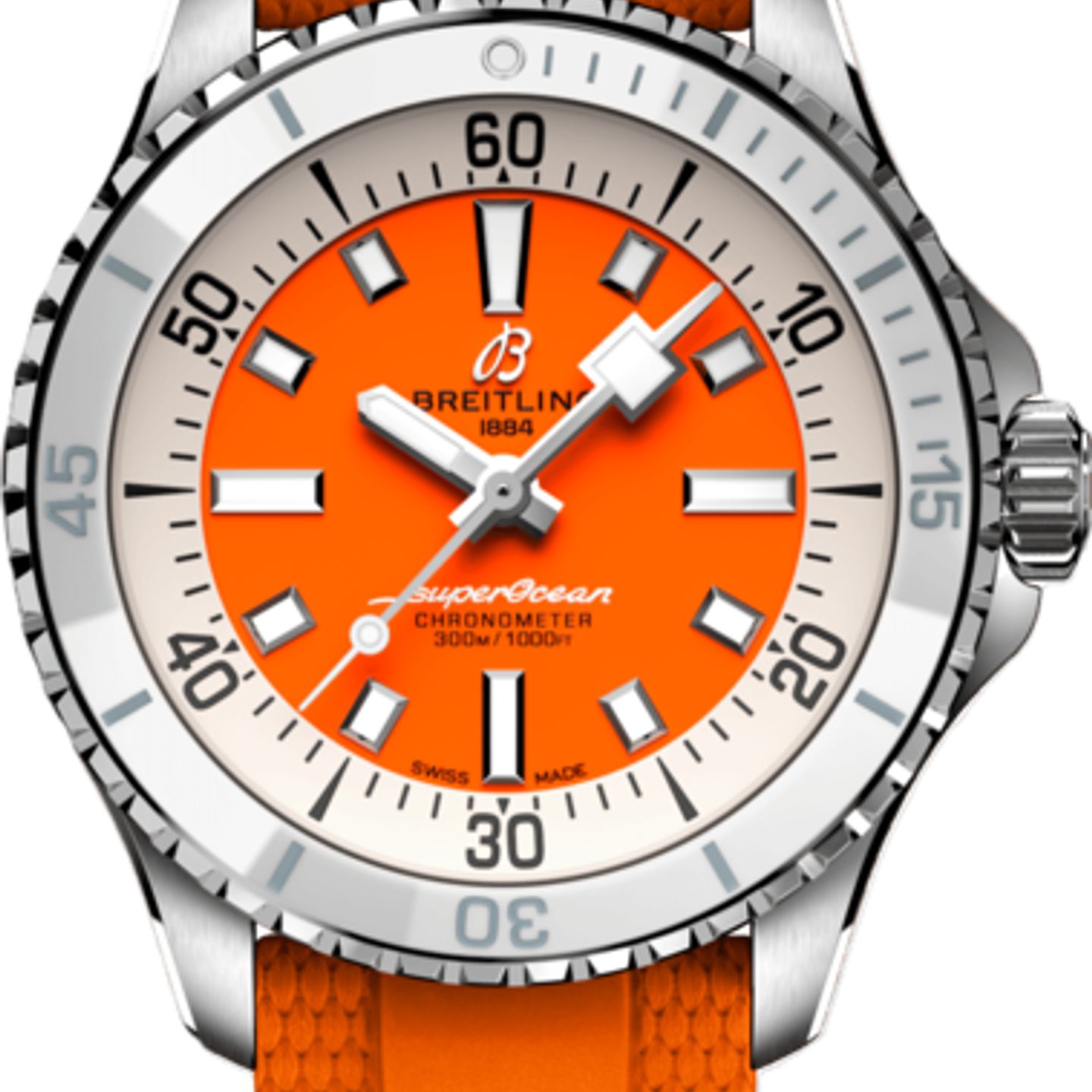 Breitling Superocean A17377211O1S1 (2026) - Orange dial 36 mm Steel case (1/1)