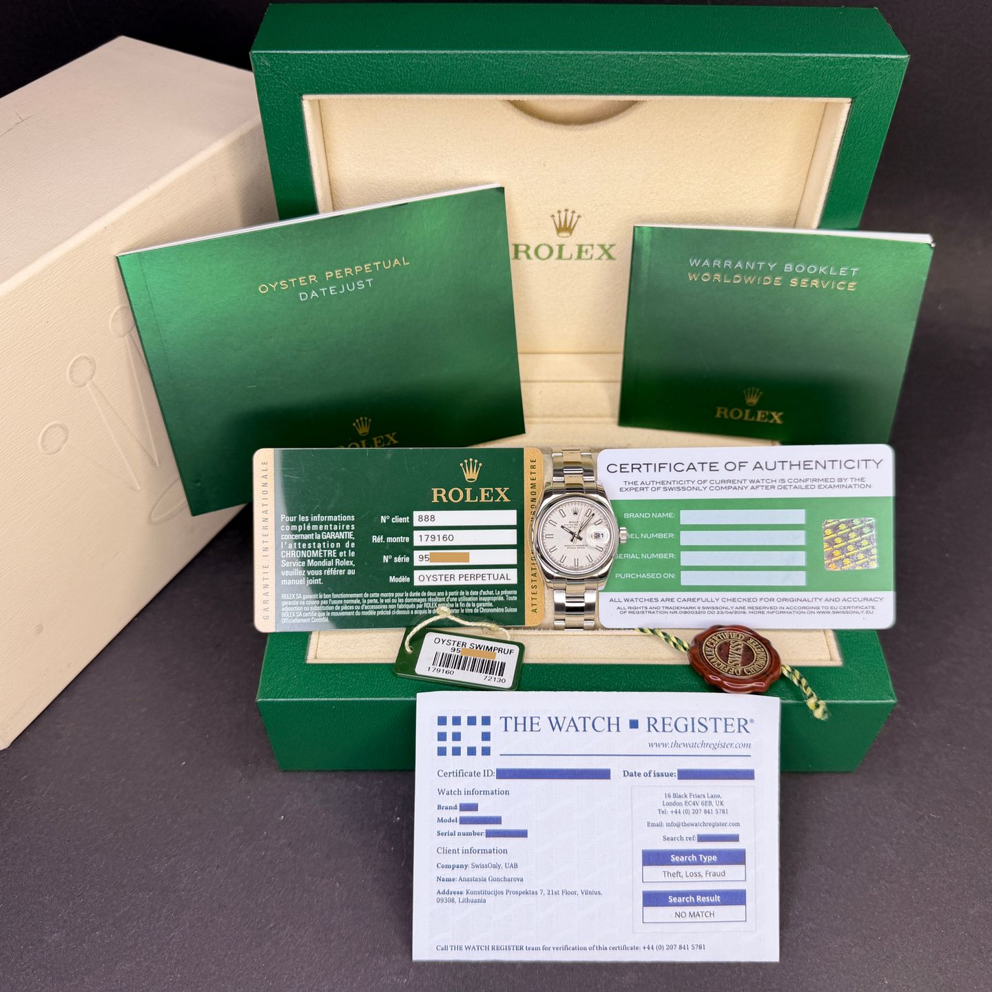 Rolex Lady-Datejust 179160 (2014) - 26mm Staal (3/8)
