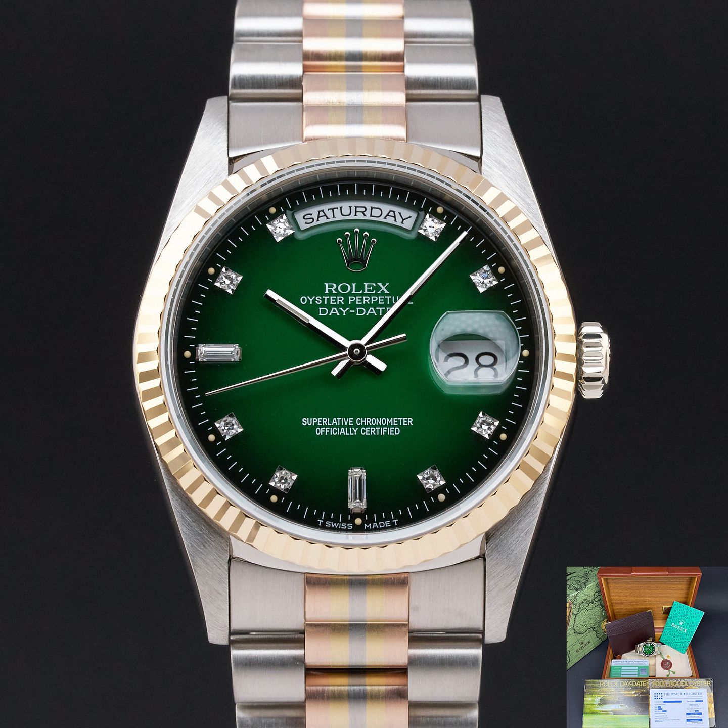 Rolex Day-Date 36 18239 (1990) - 36 mm White Gold case (1/8)