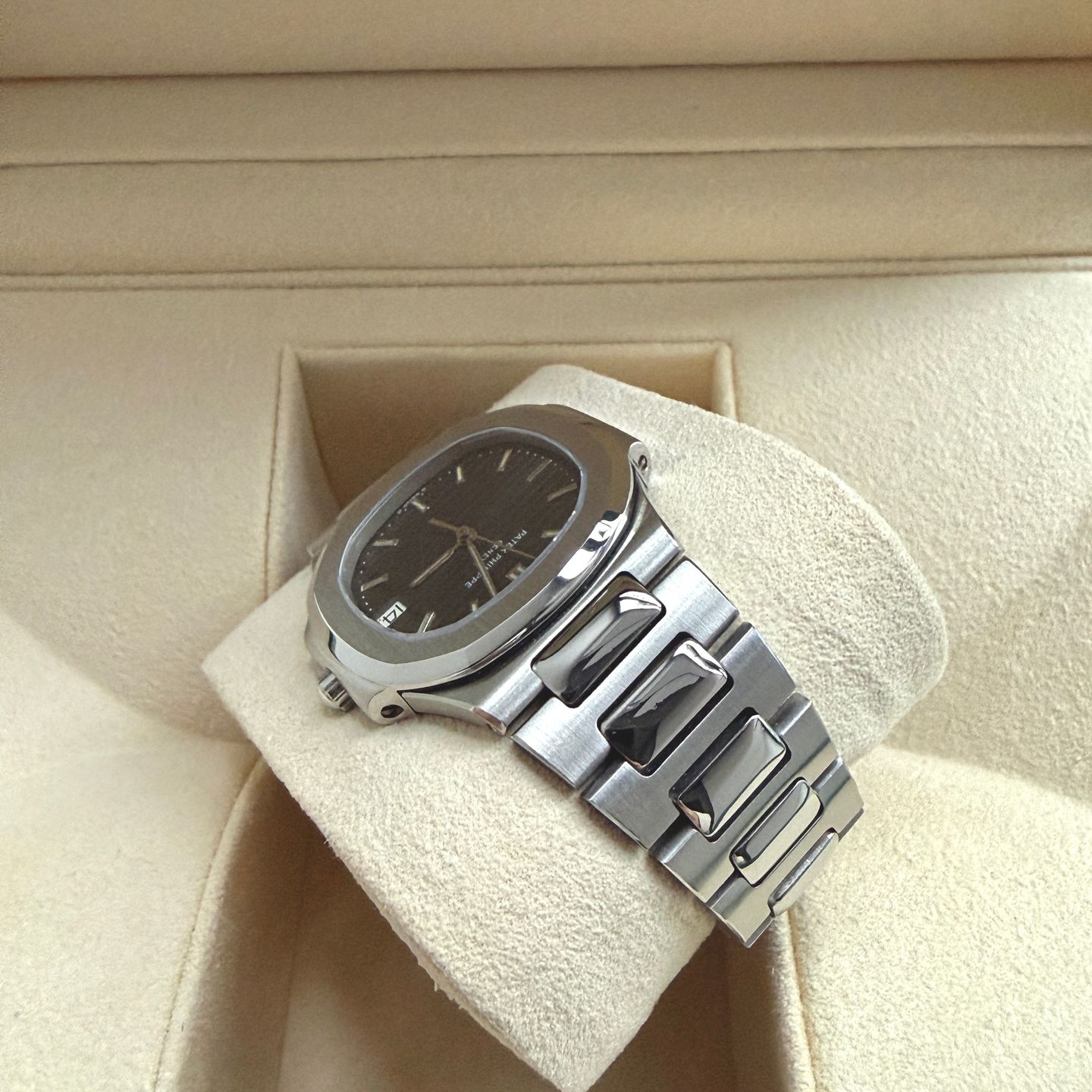 Patek Philippe Nautilus 3900/001 (1986) - Blue dial 33 mm Steel case (10/14)