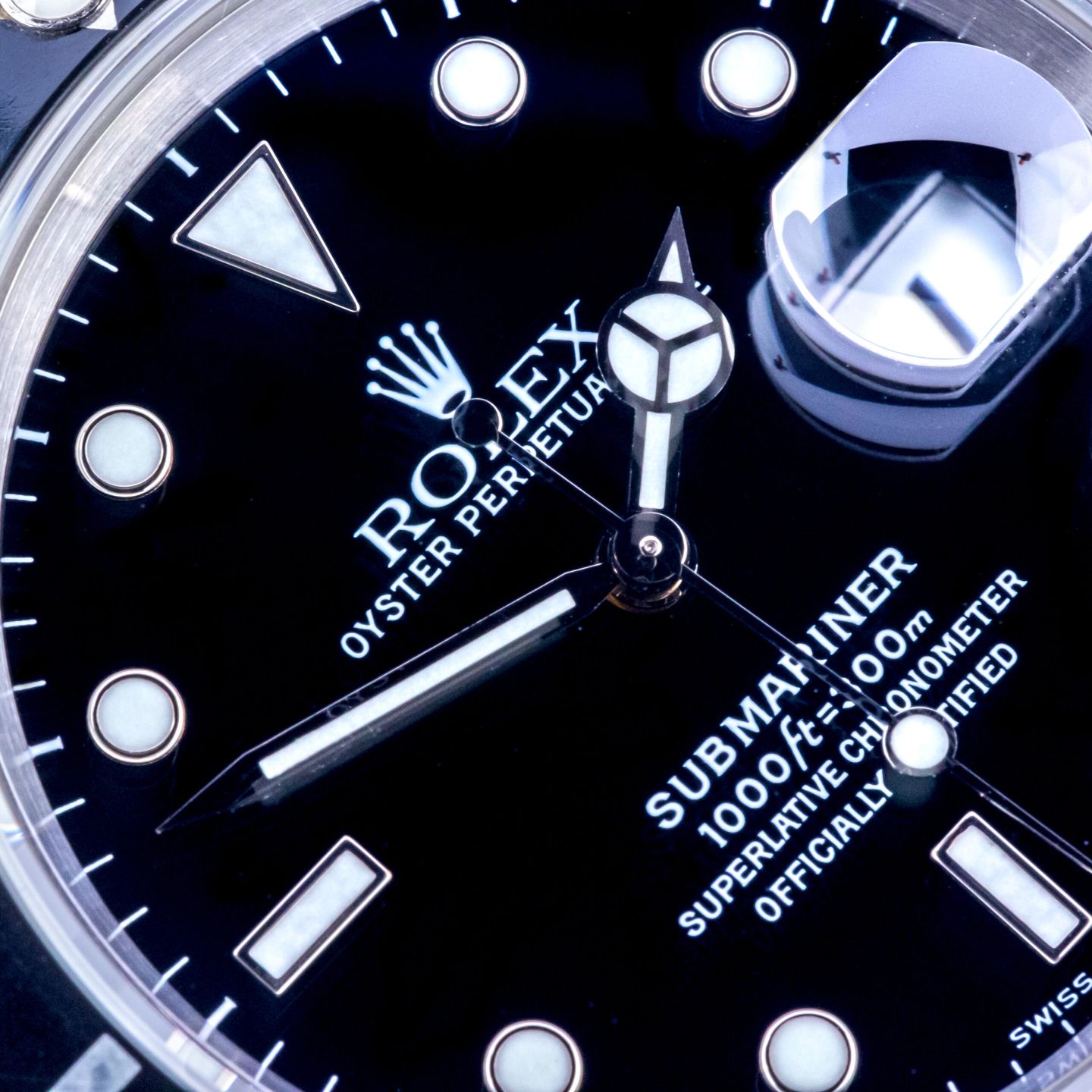 Rolex Submariner Date 16610 (2000) - Zwart wijzerplaat 40mm Staal (2/8)