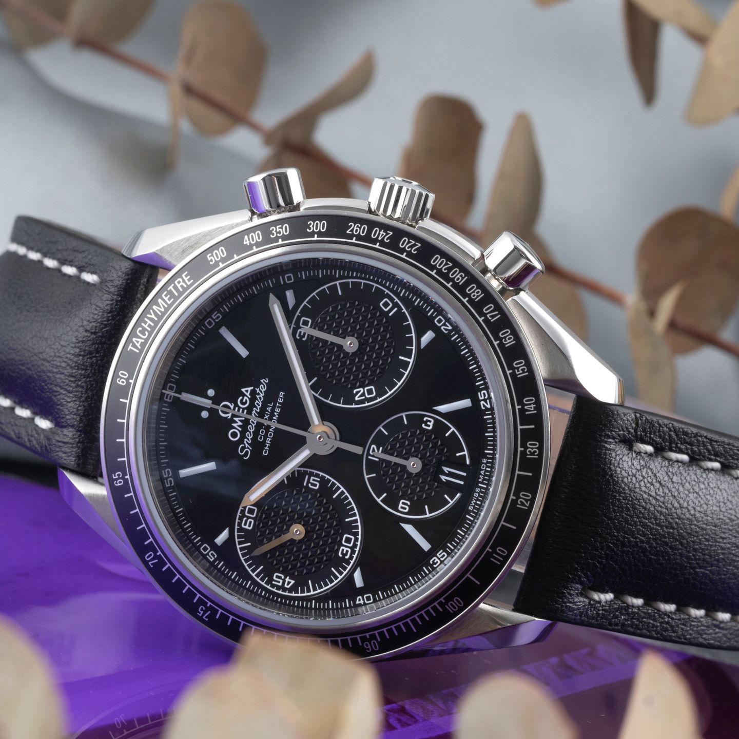 Omega Speedmaster Racing 326.30.40.50.01.001 (Onbekend (willekeurig serienummer)) - Zwart wijzerplaat 40mm Staal (2/8)