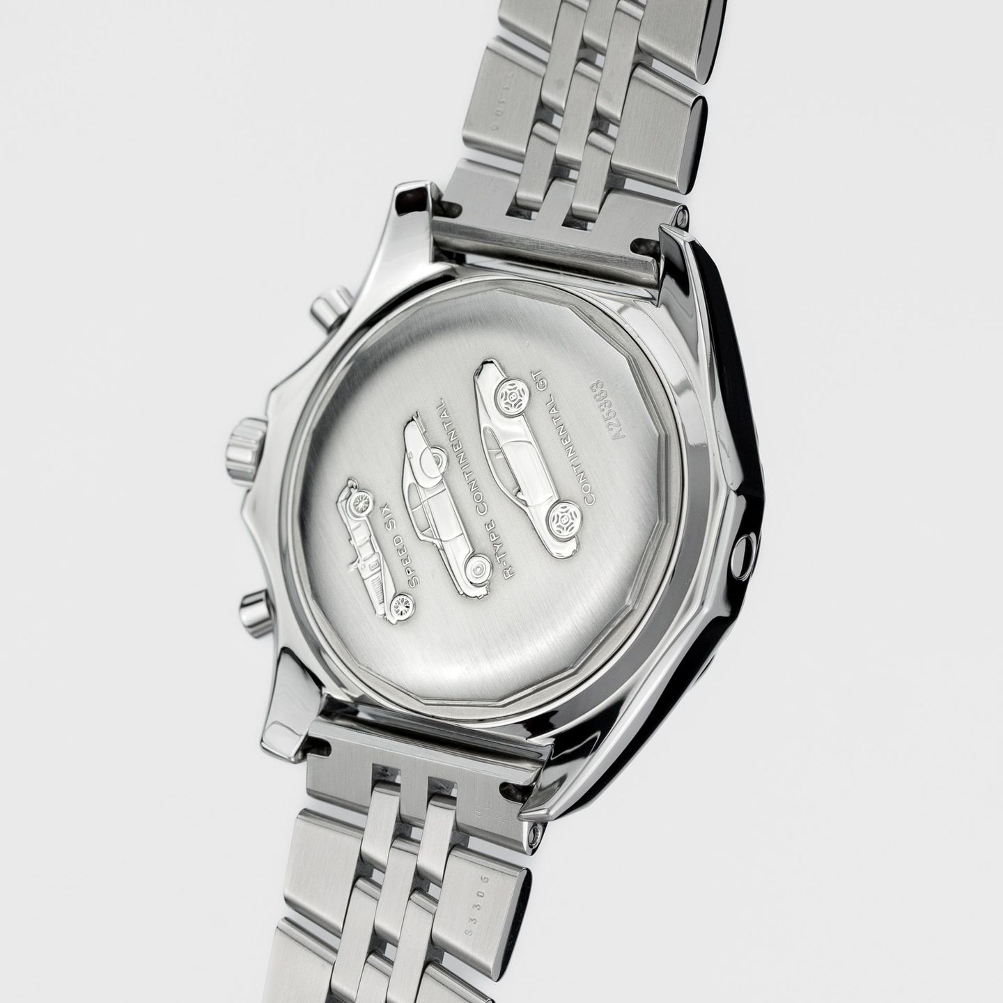 Breitling Bentley Motors A2536313/B814 (2009) - Zwart wijzerplaat 49mm Staal (4/8)