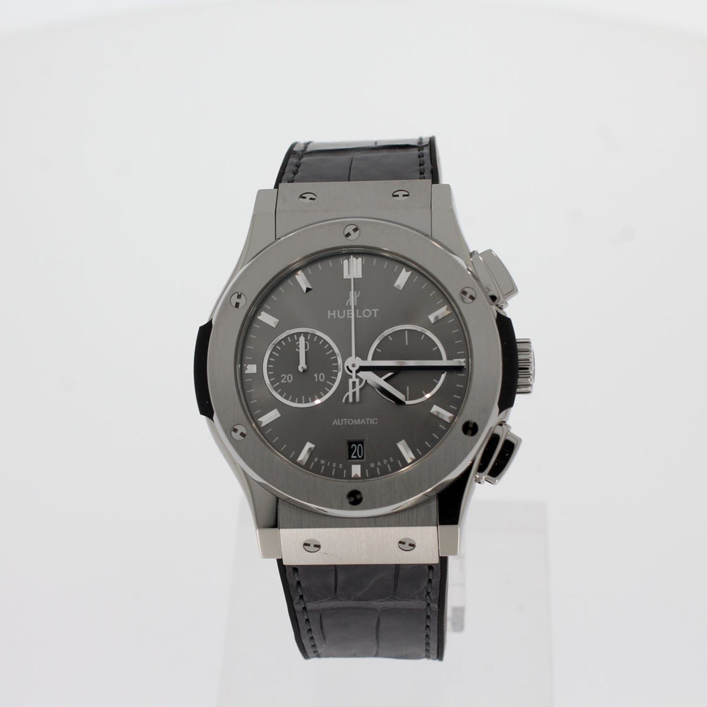 Hublot Classic Fusion Chronograph 541.NX.7070.LR (2024) - Grijs wijzerplaat 42mm Titanium (1/4)