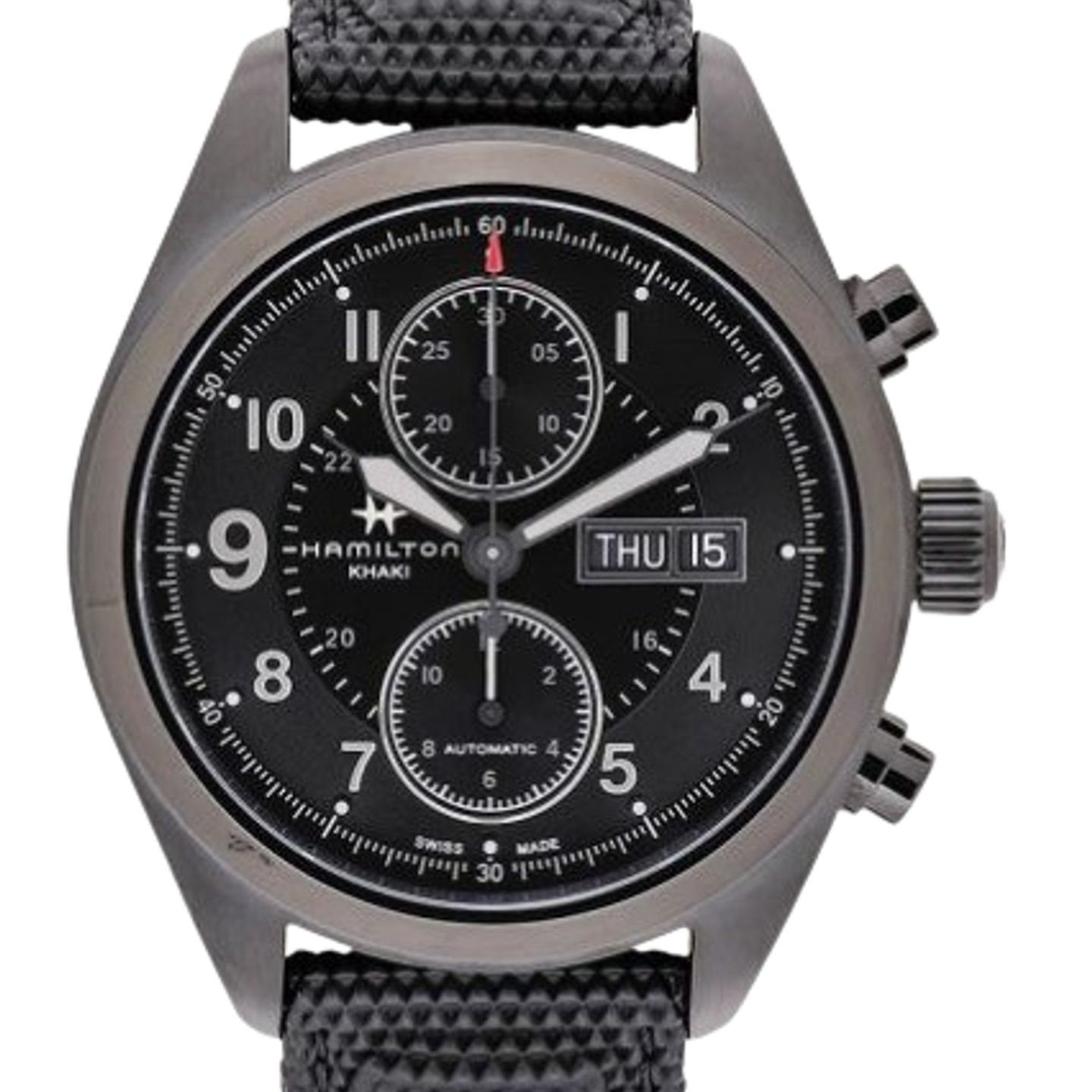 Hamilton Khaki Field H71626735 (2024) - Black dial 42 mm Steel case (1/1)