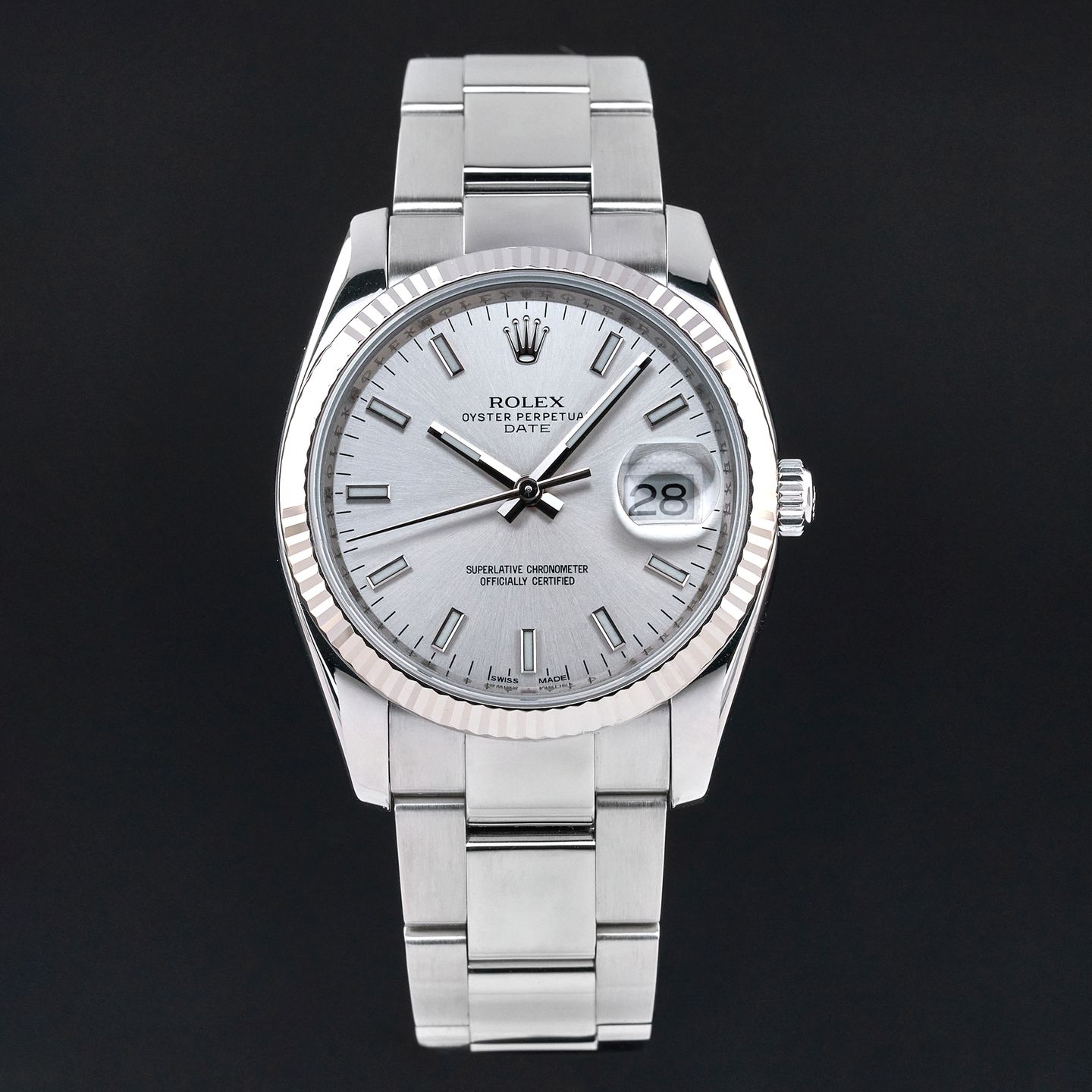 Rolex Oyster Perpetual Date 115234 (2010) - 34 mm Steel case (3/7)