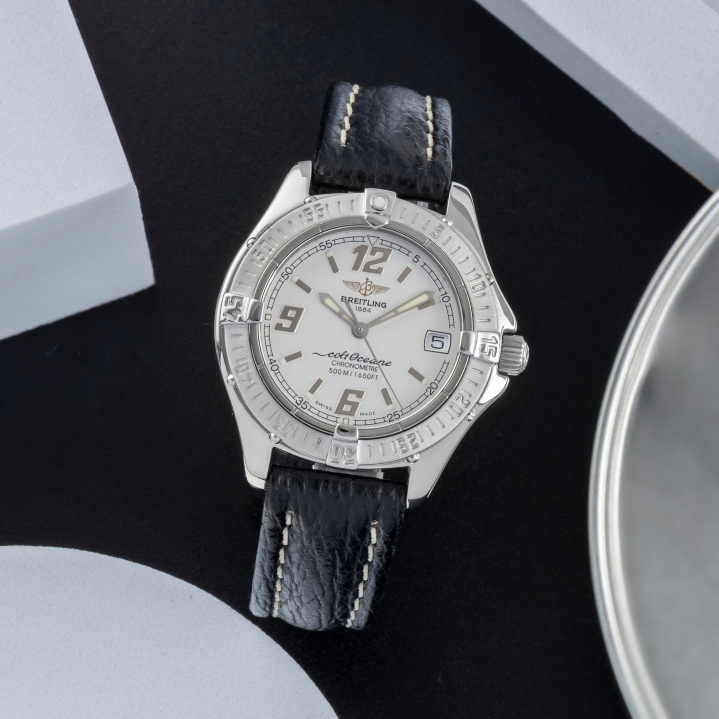 Breitling Colt Oceane A57350 (2000) - White dial 34 mm Steel case (1/8)