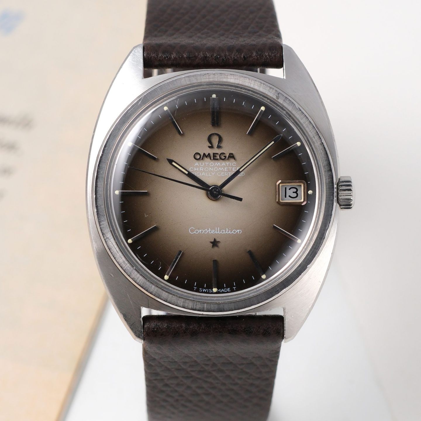 Omega Constellation 168.017 (1968) - Grey dial 35 mm Steel case (6/8)