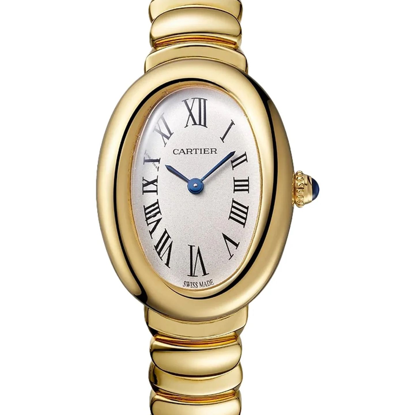 Cartier Baignoire WGBA0043 (2026) - Zilver wijzerplaat Geelgoud (1/1)