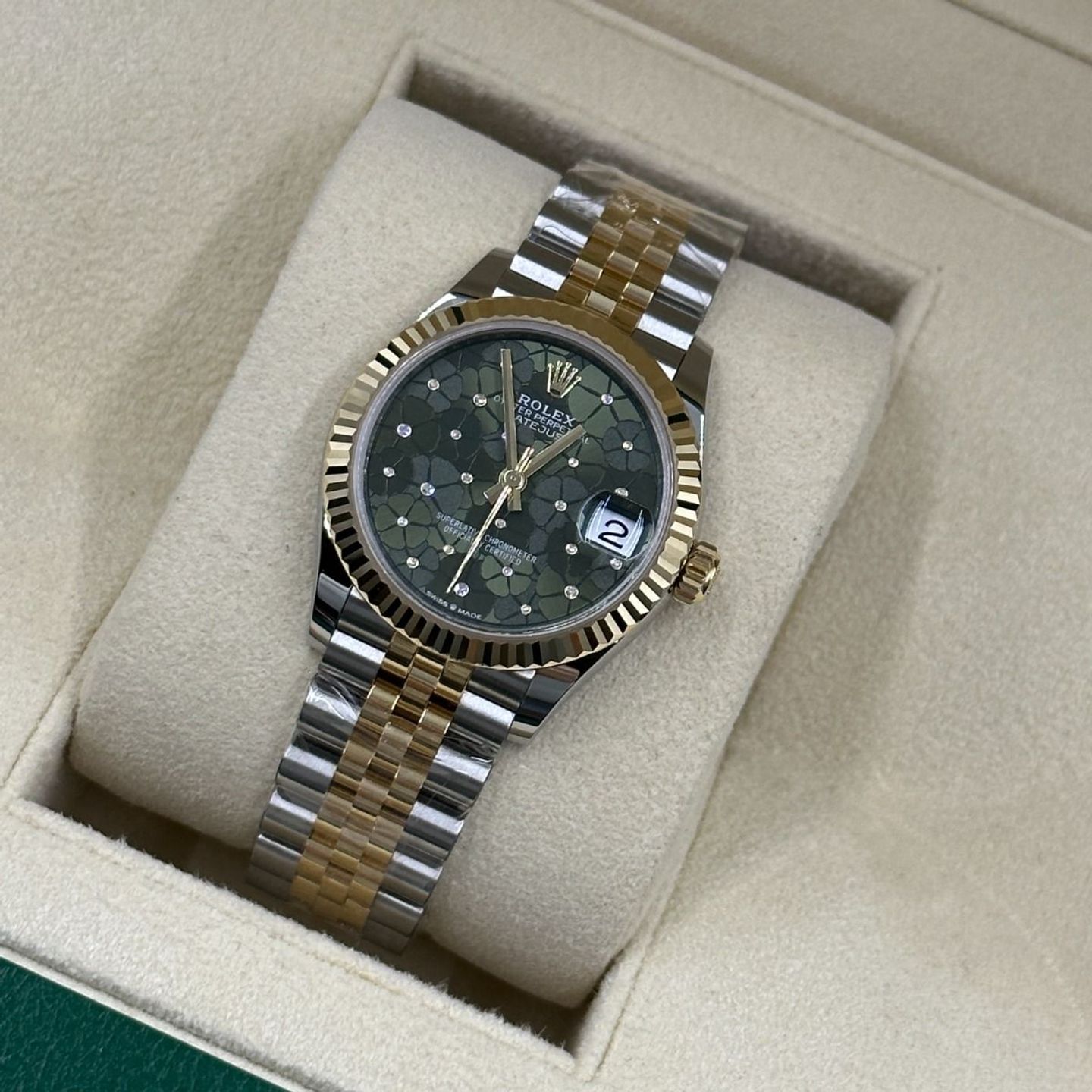 Rolex Datejust 31 278273 (2024) - Groen wijzerplaat 31mm Staal (8/8)