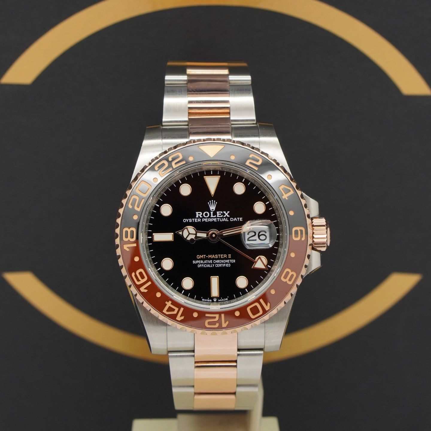 Rolex GMT-Master II 126711CHNR (2021) - Zwart wijzerplaat 40mm Goud/Staal (1/7)