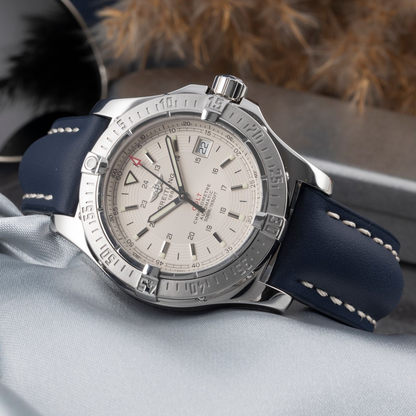 Breitling Colt Automatic A17380 (2006) - Zilver wijzerplaat 41mm Staal (2/8)