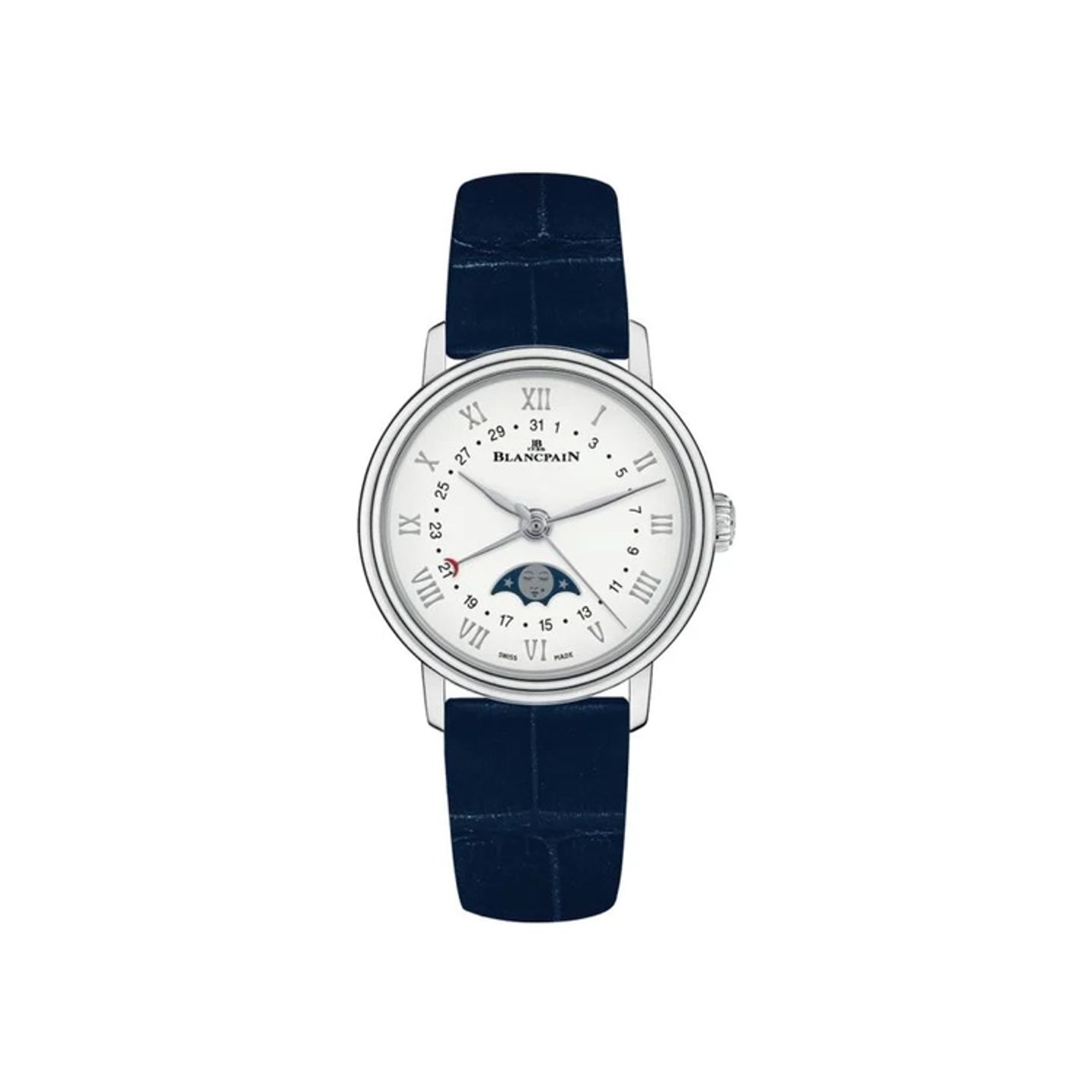 Blancpain Villeret 6106-1127-55A (2026) - Wit wijzerplaat 30mm Staal (1/1)