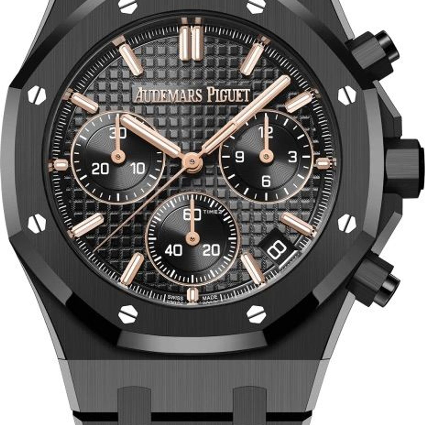 Audemars Piguet Royal Oak Chronograph 26240CE.OO.1225CE.02 (2024) - Zwart wijzerplaat 41mm Keramiek (1/1)