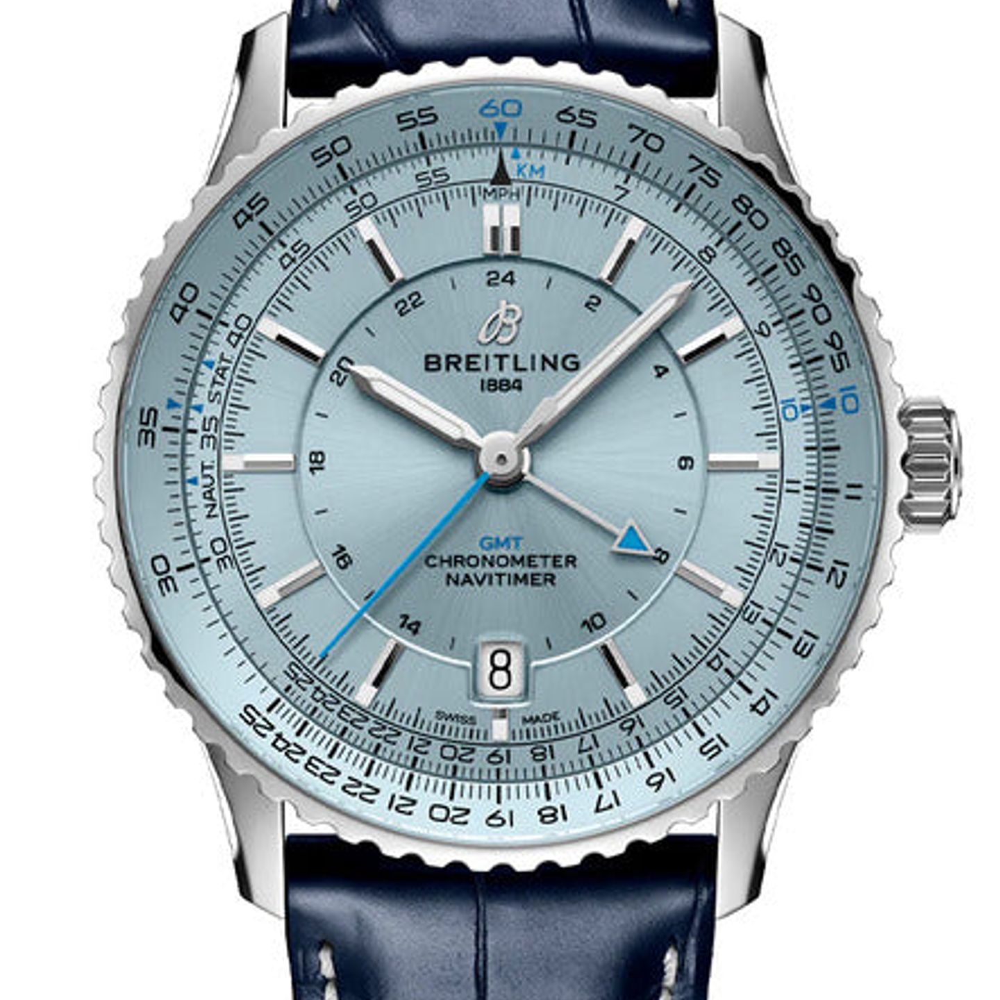 Breitling Navitimer GMT A32310171C1P1 (2025) - Blauw wijzerplaat 41mm Staal (1/1)