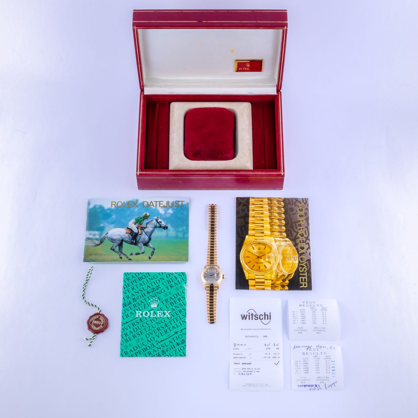 Rolex Lady-Datejust 69178 (1993) - 26 mm Yellow Gold case (8/8)