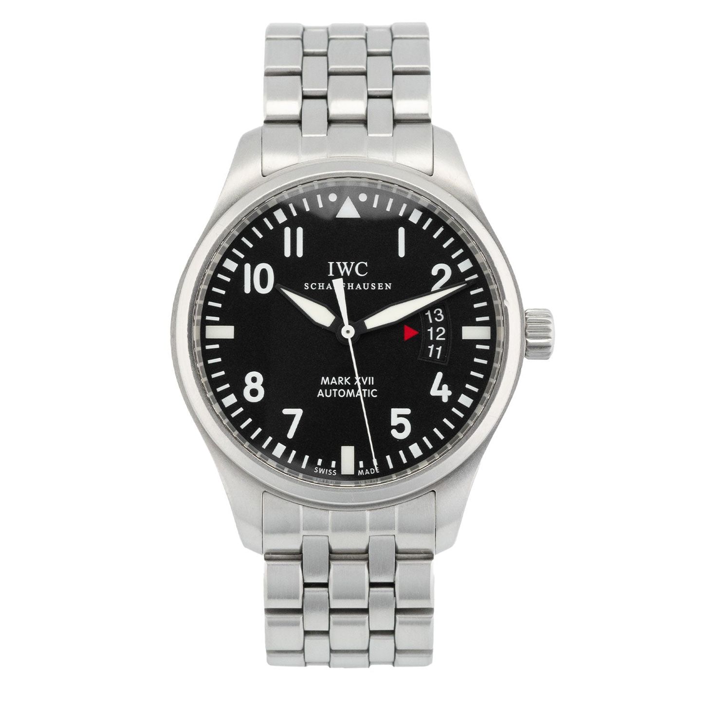 IWC Pilot Mark IW326504 (2015) - Zwart wijzerplaat 41mm Staal (1/5)