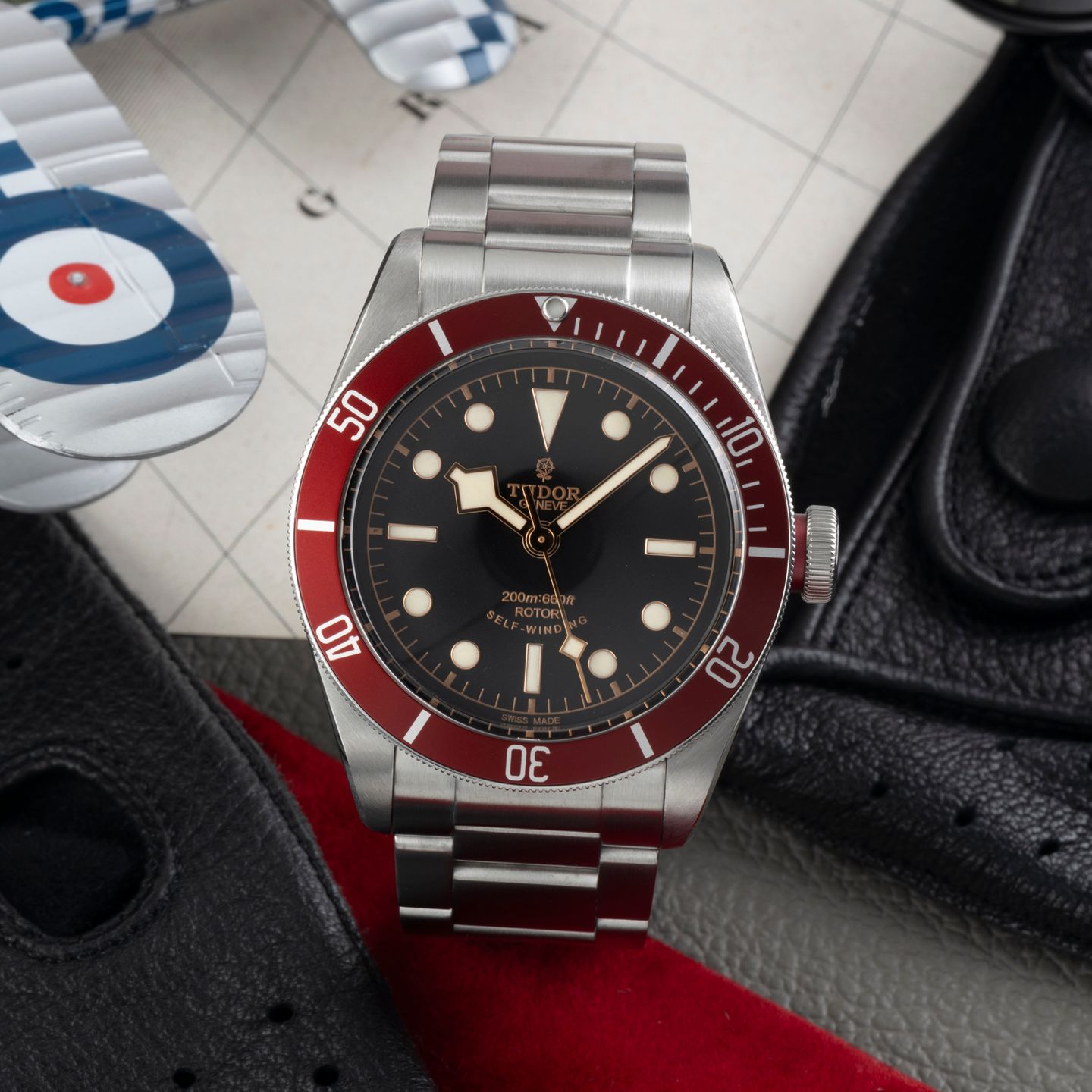 Tudor Black Bay 79220R (Onbekend (willekeurig serienummer)) - Zwart wijzerplaat 41mm Staal (1/8)