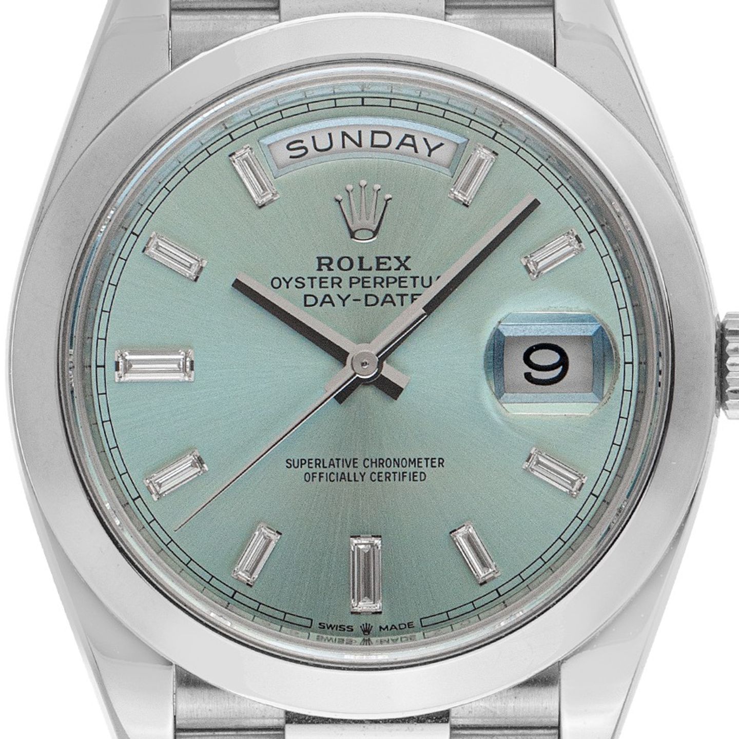Rolex Day-Date 40 228206 (2021) - Blauw wijzerplaat 40mm Platina (1/7)