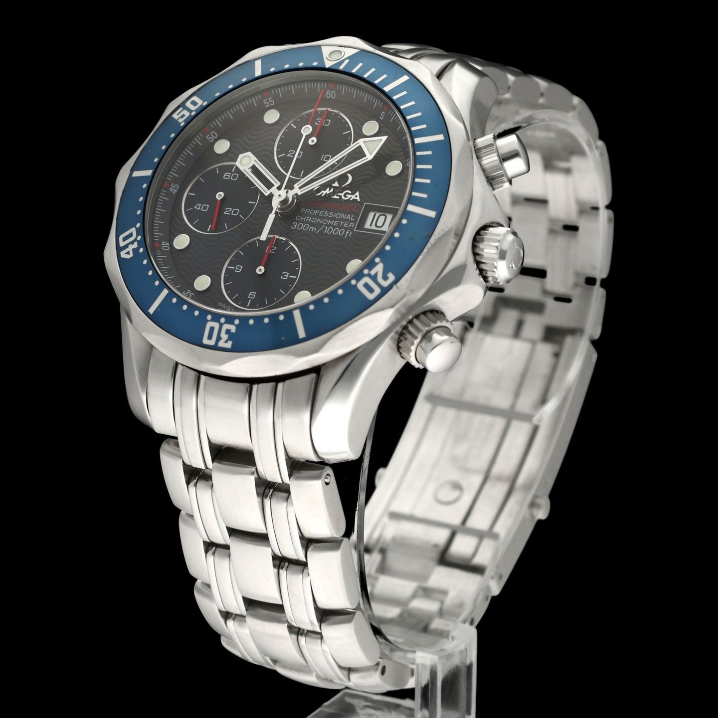 Omega Seamaster Diver 300 M 2225.80.00 (2008) - Blue dial 42 mm Steel case (5/8)