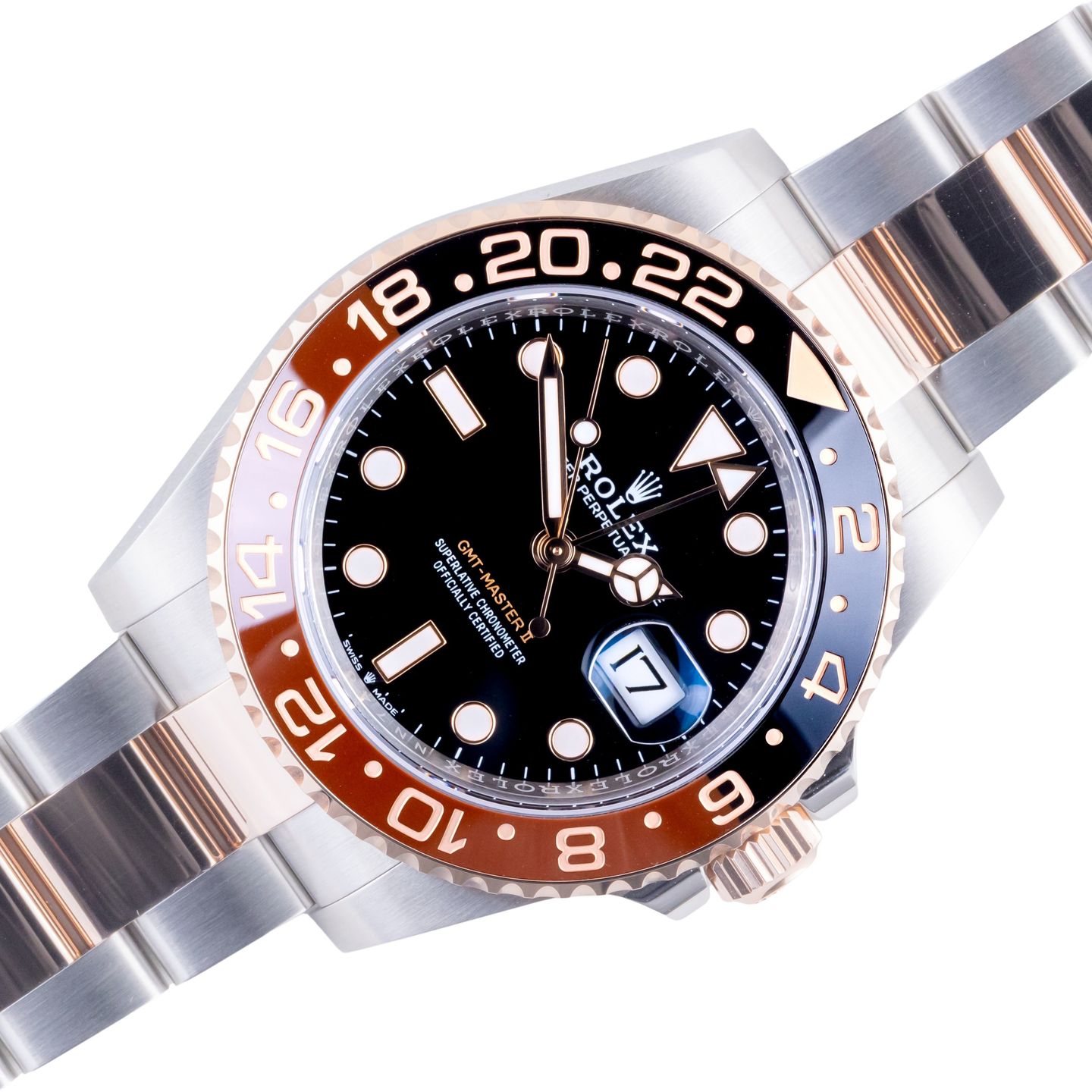 Rolex GMT-Master II 126711CHNR (2026) - Black dial 40 mm Gold/Steel case (1/8)