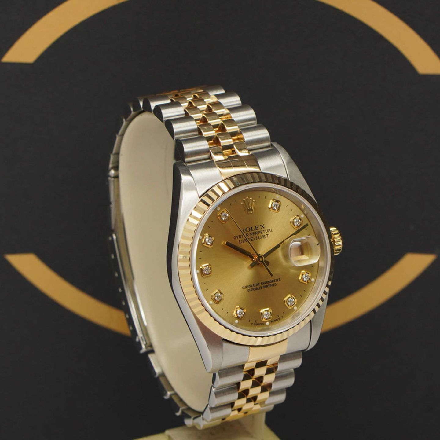 Rolex Datejust 36 16233 (1995) - Goud wijzerplaat 36mm Goud/Staal (3/7)