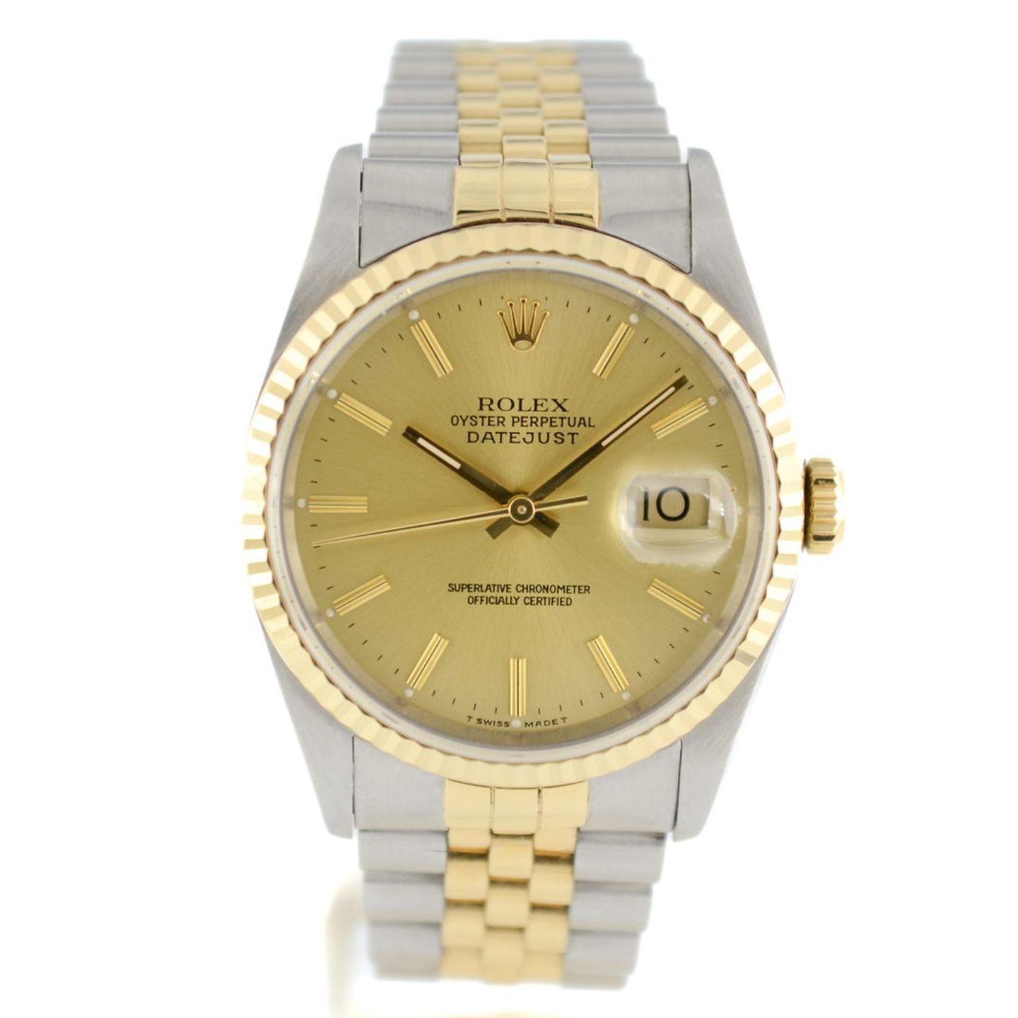 Rolex Datejust 36 16233 (1992) - 36 mm Gold/Steel case (1/7)