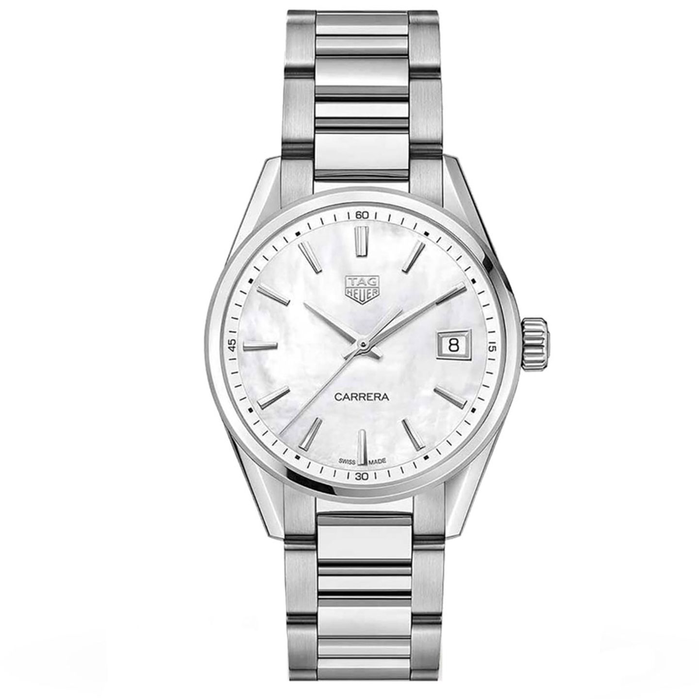 TAG Heuer Carrera Lady WBK1311.BA0652 (2024) - Wit wijzerplaat 36mm Staal (3/3)