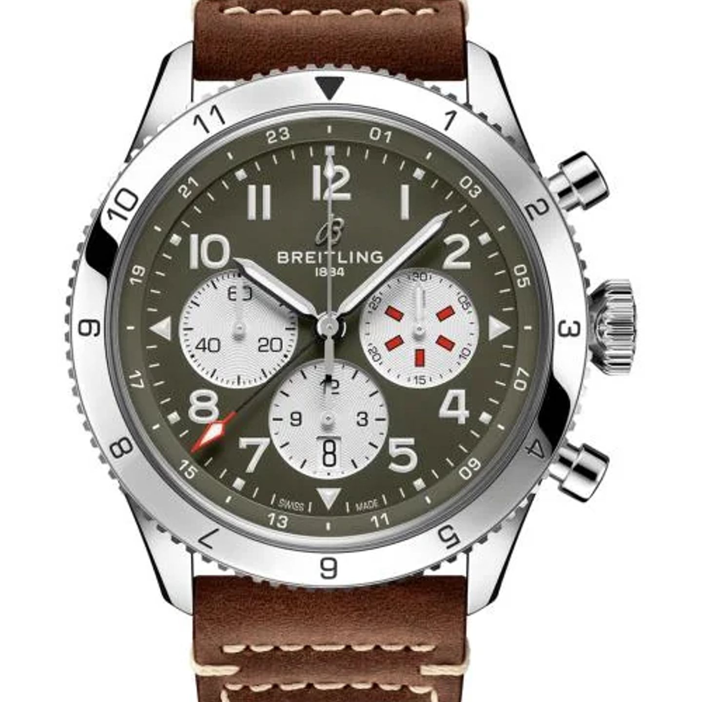 Breitling Super Avi AB04452A1L1X1 (2026) - Green dial 46 mm Steel case (1/1)