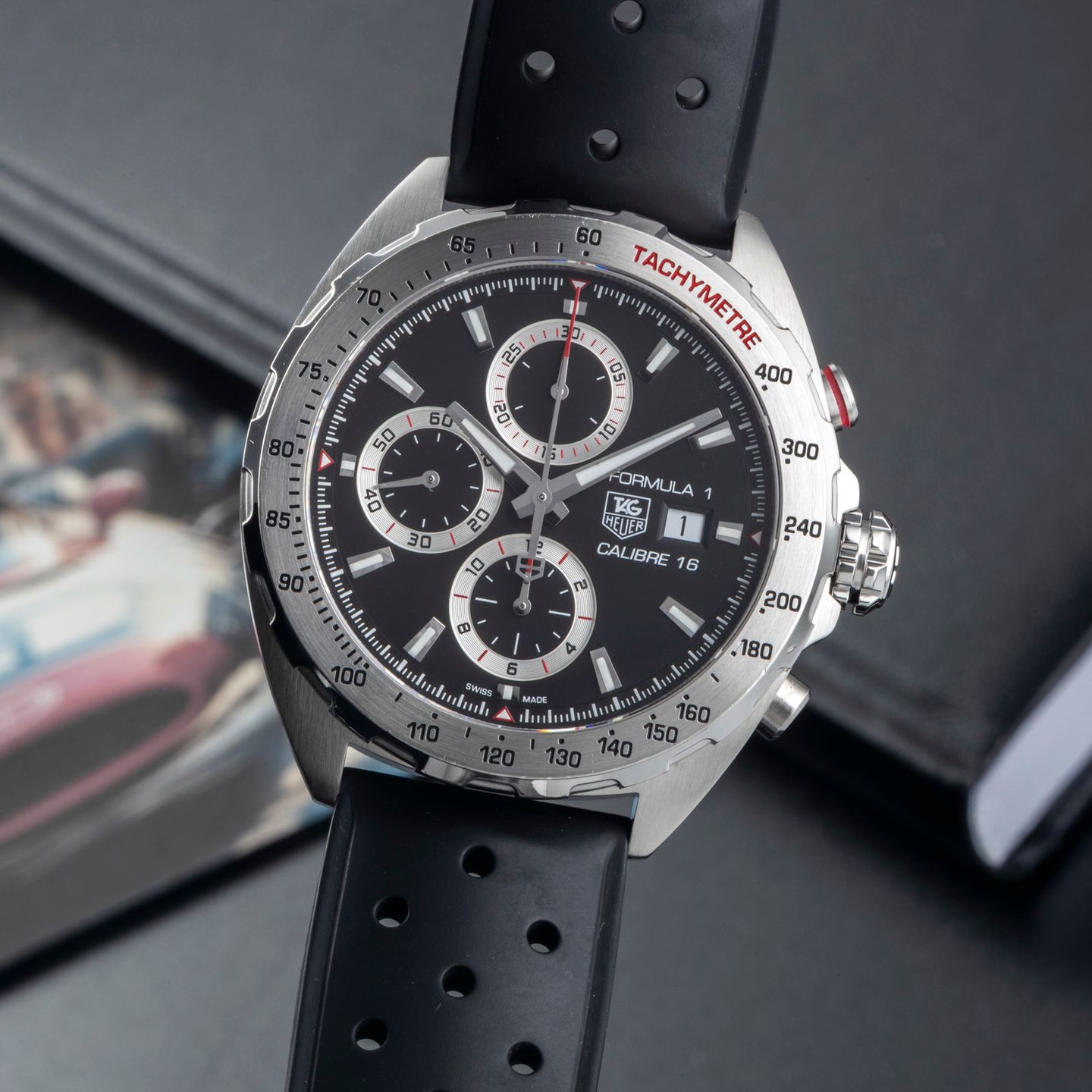 TAG Heuer Carrera Calibre HEUER 01 CAR201AA.BA0714 (Unknown (random serial)) - White dial 43 mm Steel case (3/8)