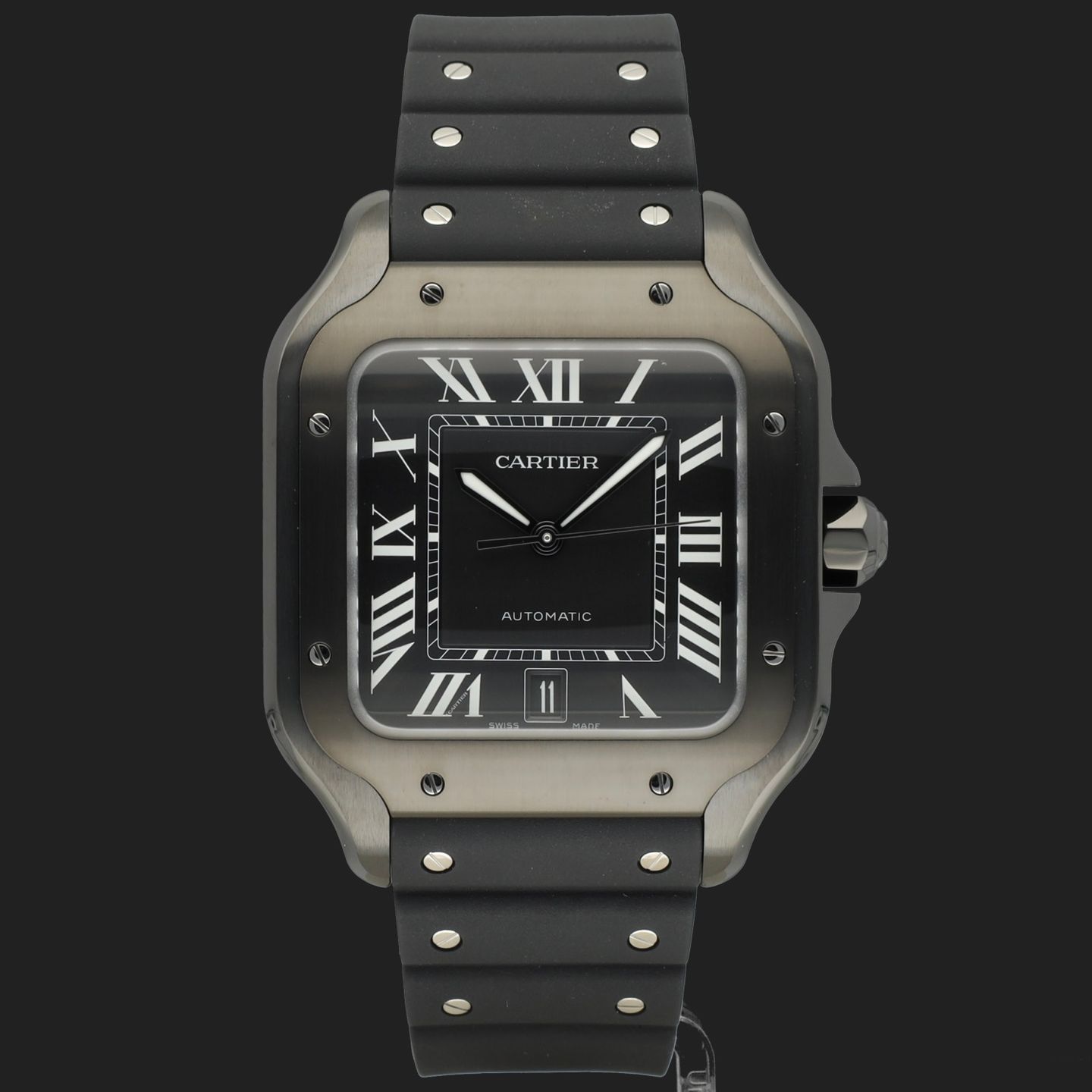Cartier Santos WSSA0039 (2026) - Black dial 40 mm Steel case (3/8)