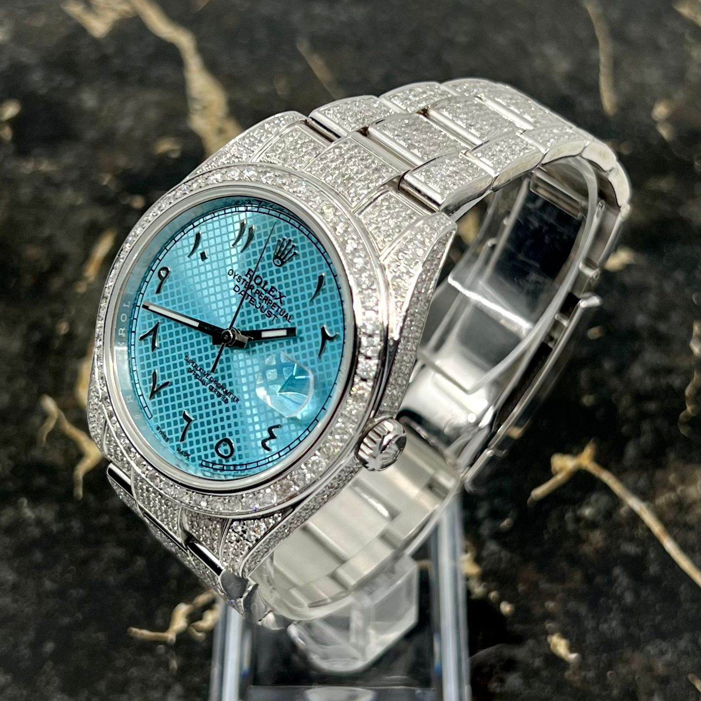 Rolex Datejust 41 126300 (2021) - Turquoise wijzerplaat 41mm Staal (5/8)