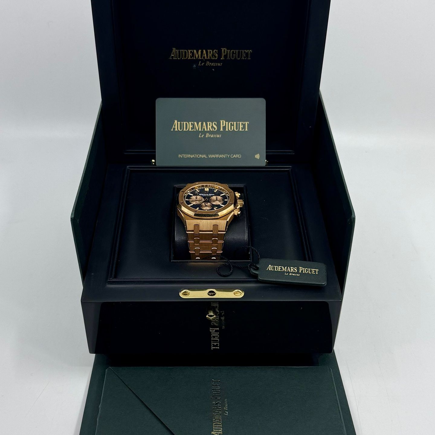 Audemars Piguet Royal Oak Chronograph 26331OR.OO.1220OR.01 (2018) - Blauw wijzerplaat 41mm Roségoud (5/8)