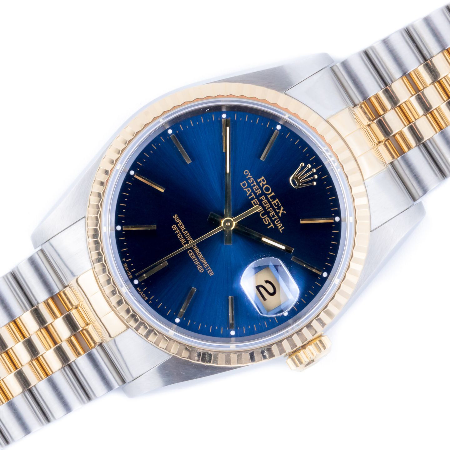 Rolex Datejust 36 16233 (1990) - 36 mm Gold/Steel case (1/8)