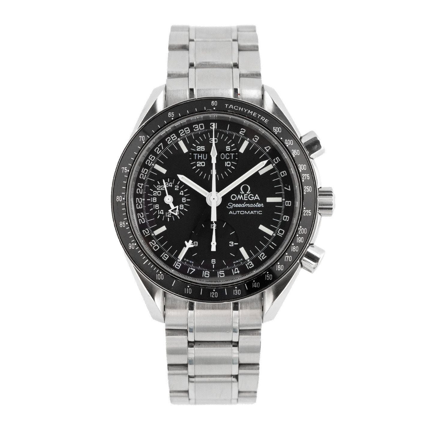 Omega Speedmaster Day Date 3520.50.00 (Onbekend (willekeurig serienummer)) - Zwart wijzerplaat 39mm Staal (1/5)