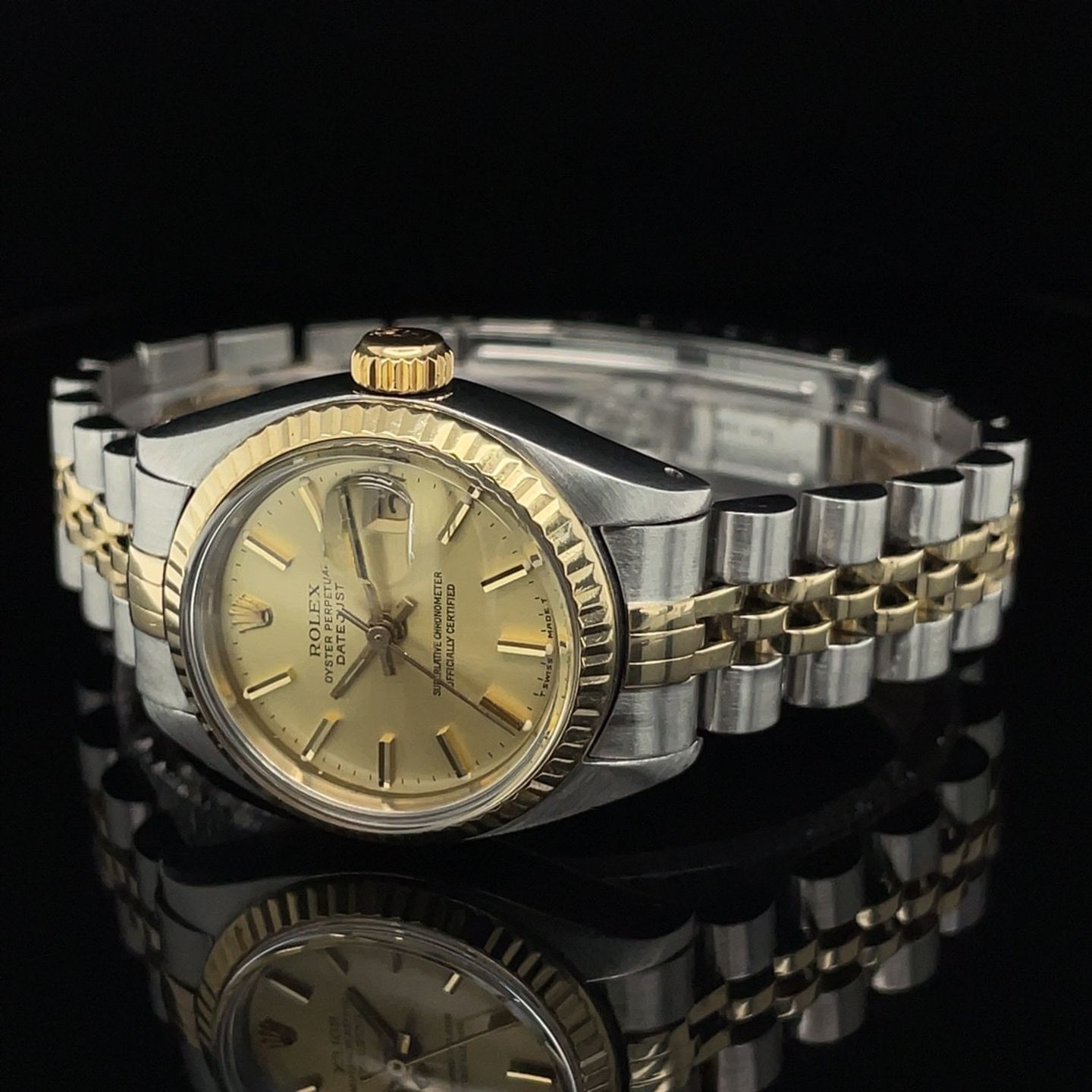 Rolex Lady-Datejust 6917 (1976) - Champagne dial 26 mm Steel case (8/8)