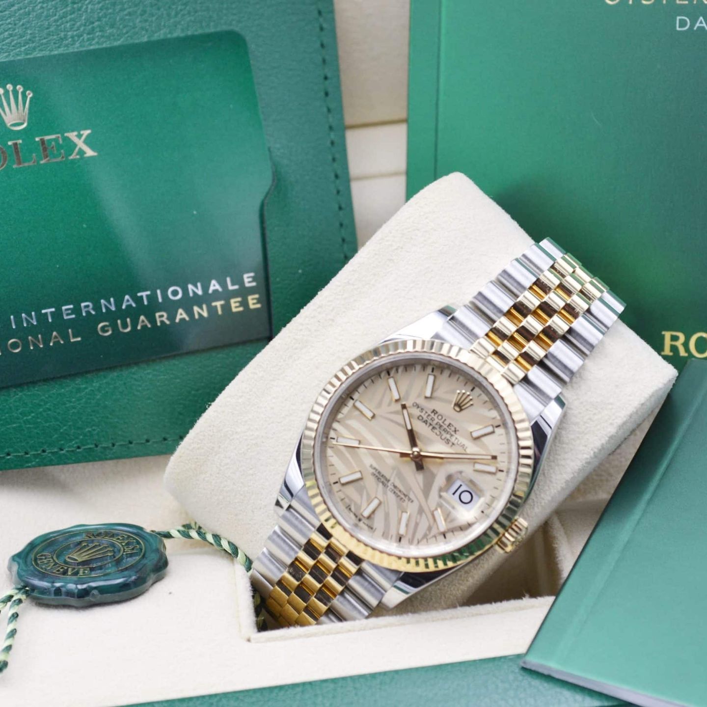 Rolex Datejust 36 126233 (2022) - 36mm Goud/Staal (7/7)