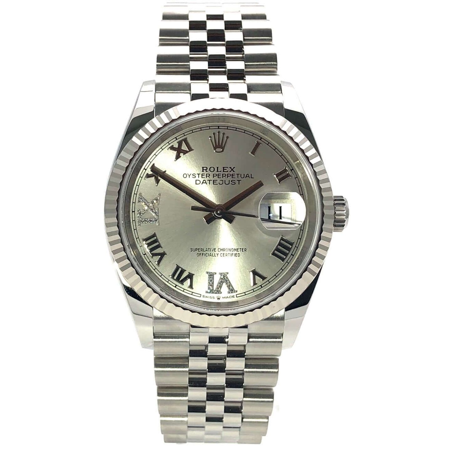 Rolex Datejust 36 126234 (2025) - Silver dial 36 mm Steel case (2/8)