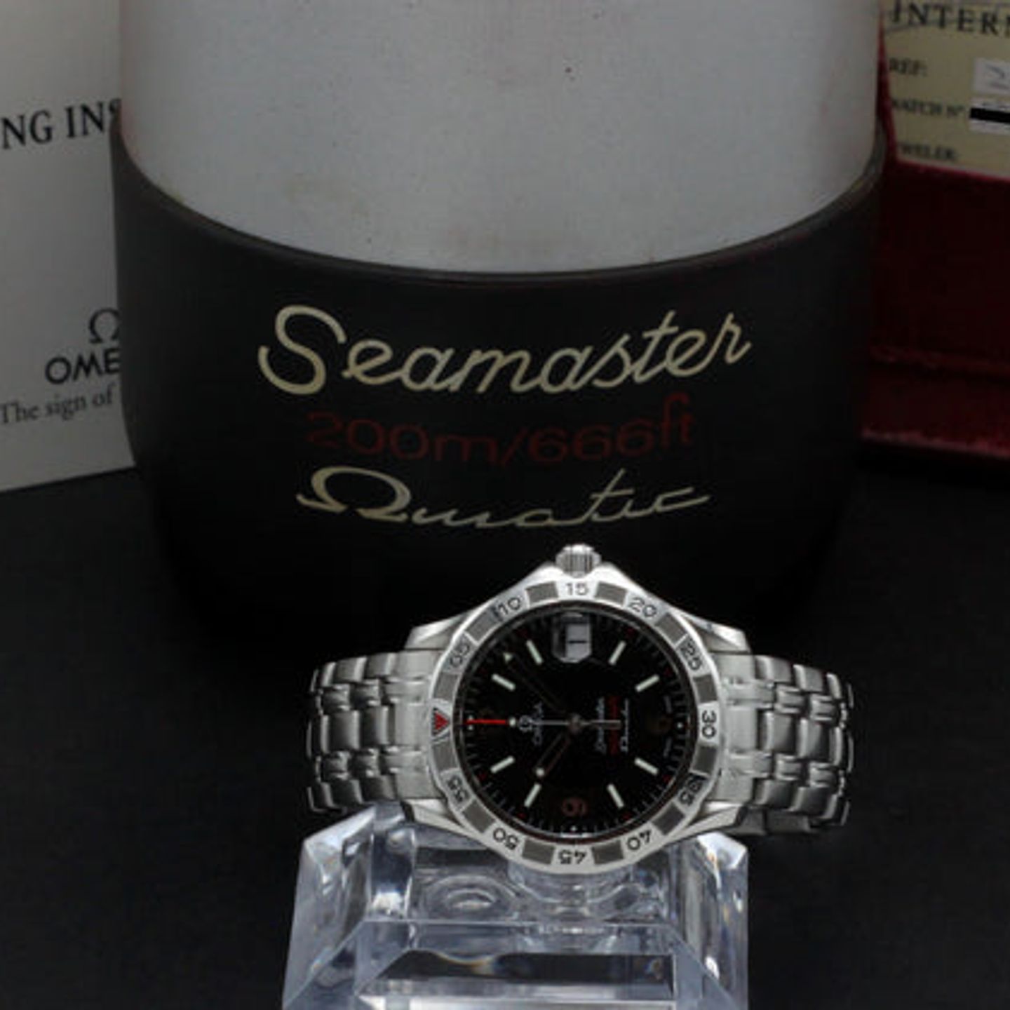 Omega Seamaster 2516.5 (1996) - Zwart wijzerplaat 36mm Staal (3/7)