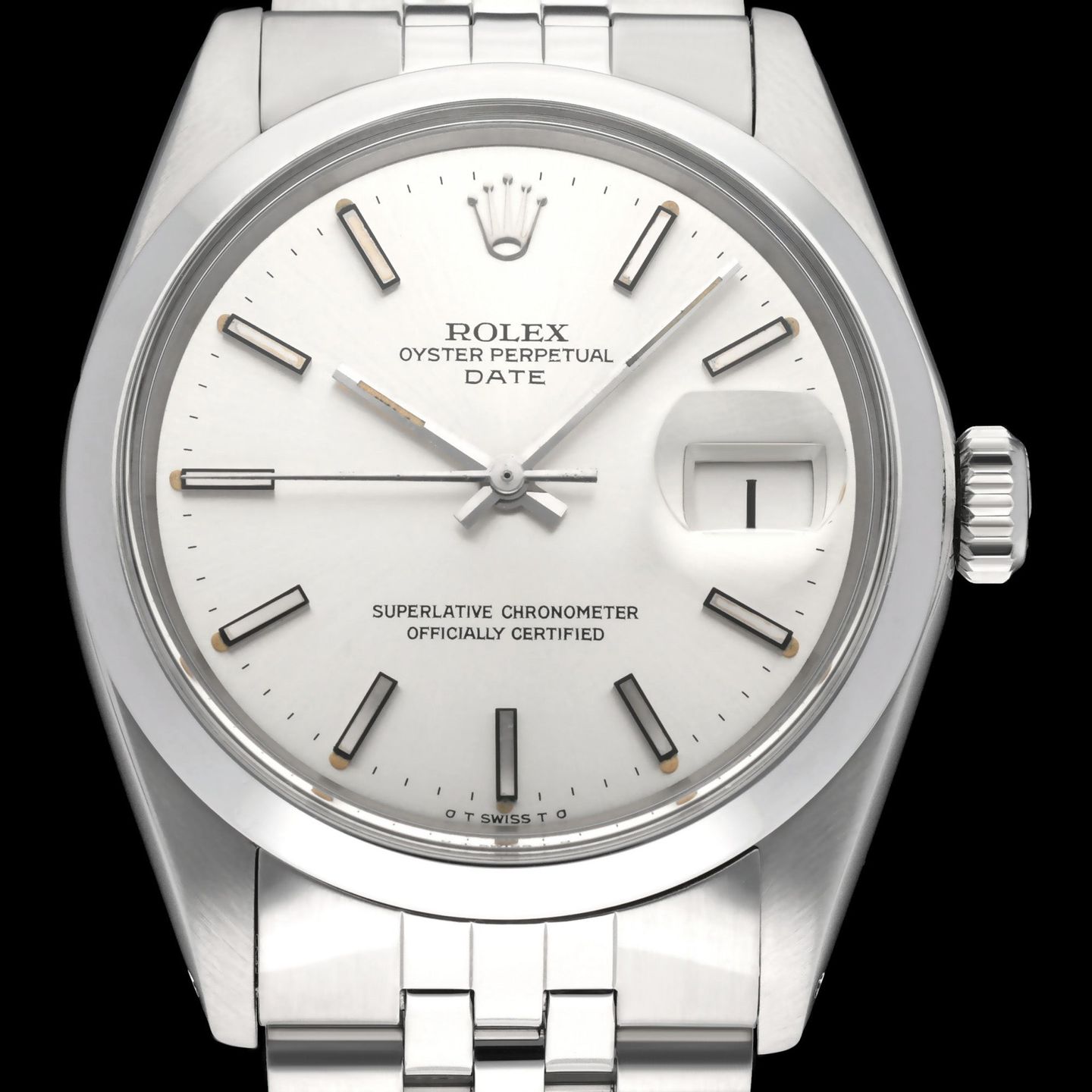 Rolex Oyster Perpetual Date 1500 (1972) - 34mm Staal (1/8)