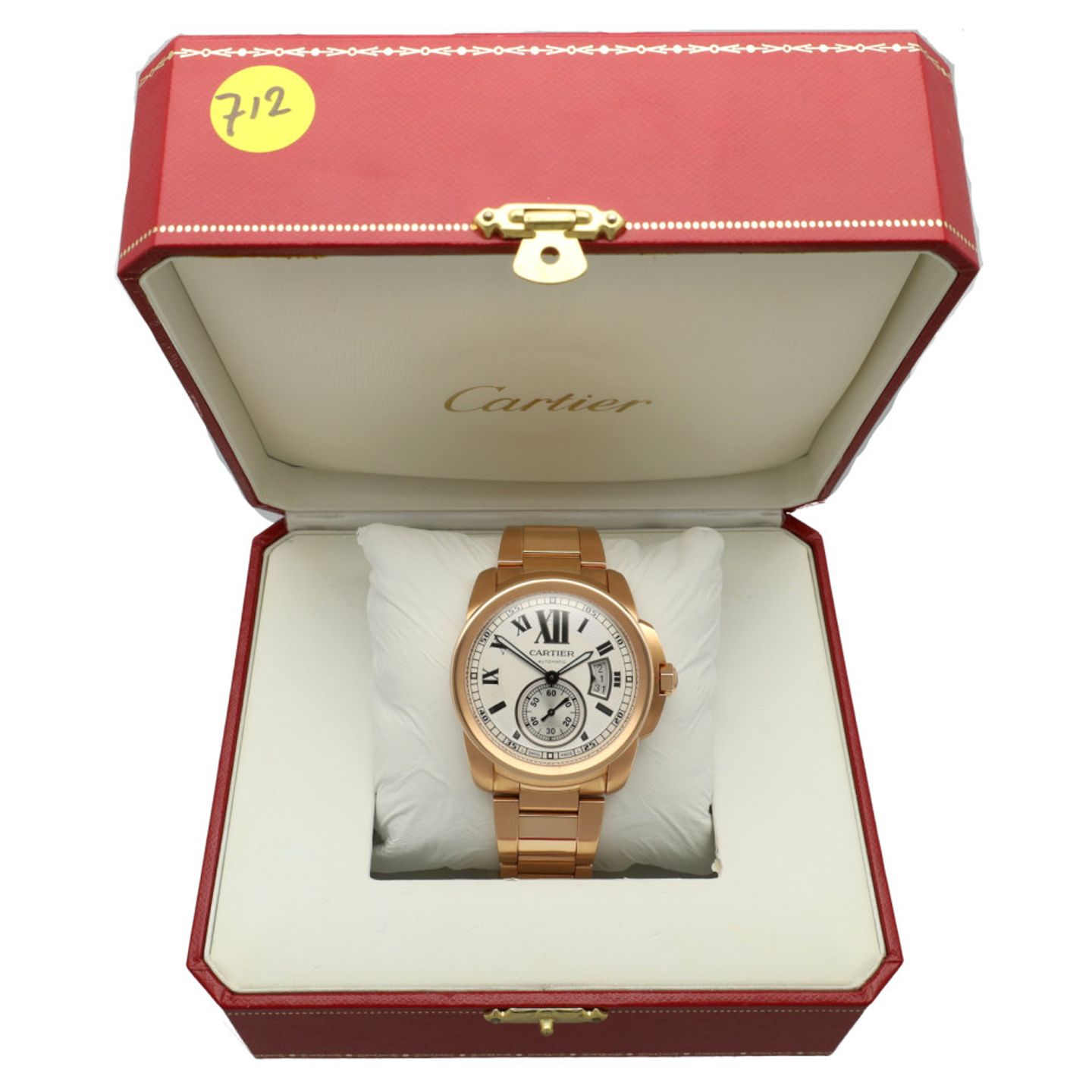 Cartier Calibre de Cartier W7100018 (2011) - Silver dial 42 mm Rose Gold case (12/14)